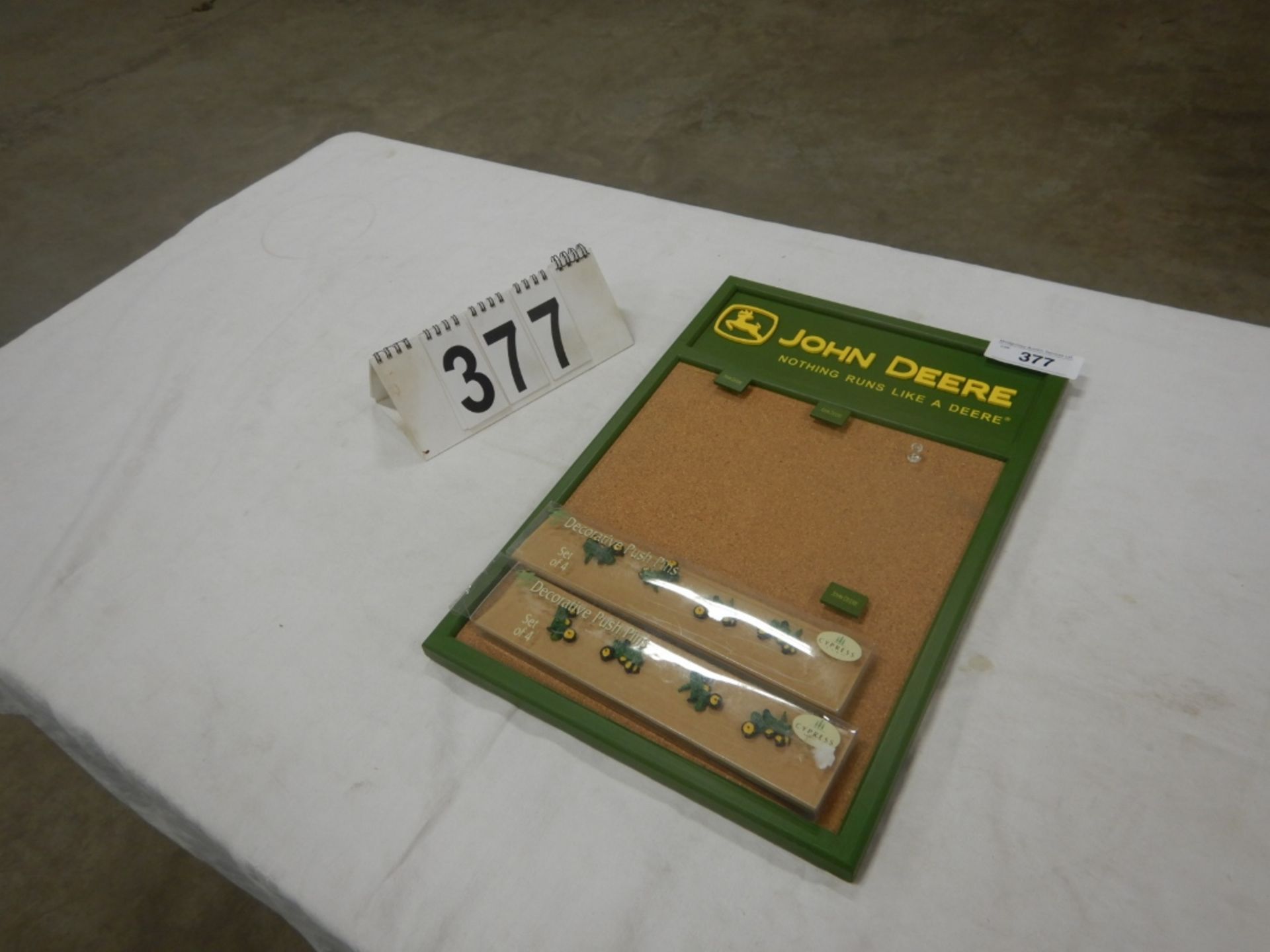 JOHN DEERE BULLETIN BOARD & PRESS PINS