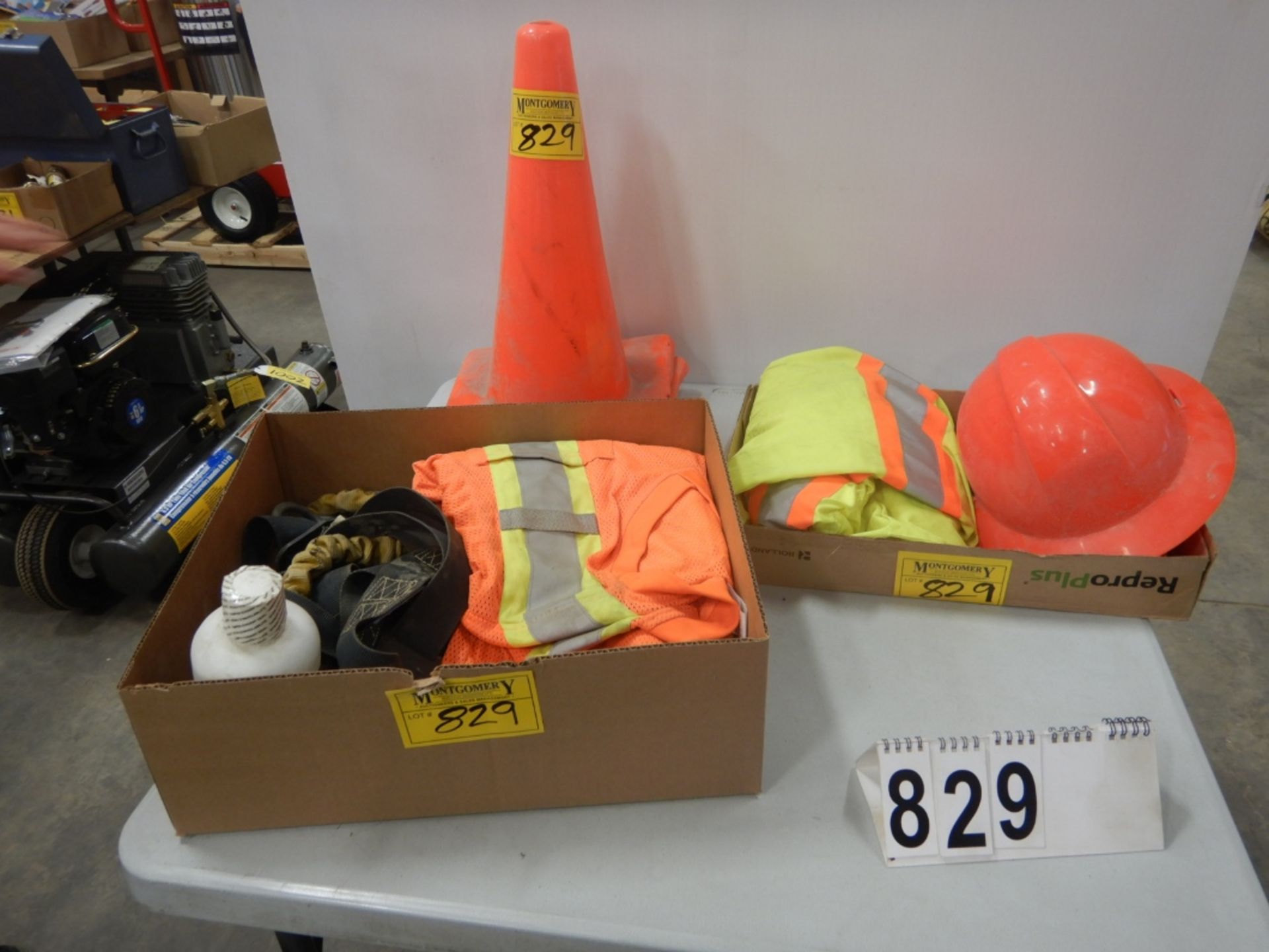 L/O SAFETY SUPPLIES, PYLONS, HARDHAT, HARNESS, VESTS, ETC.