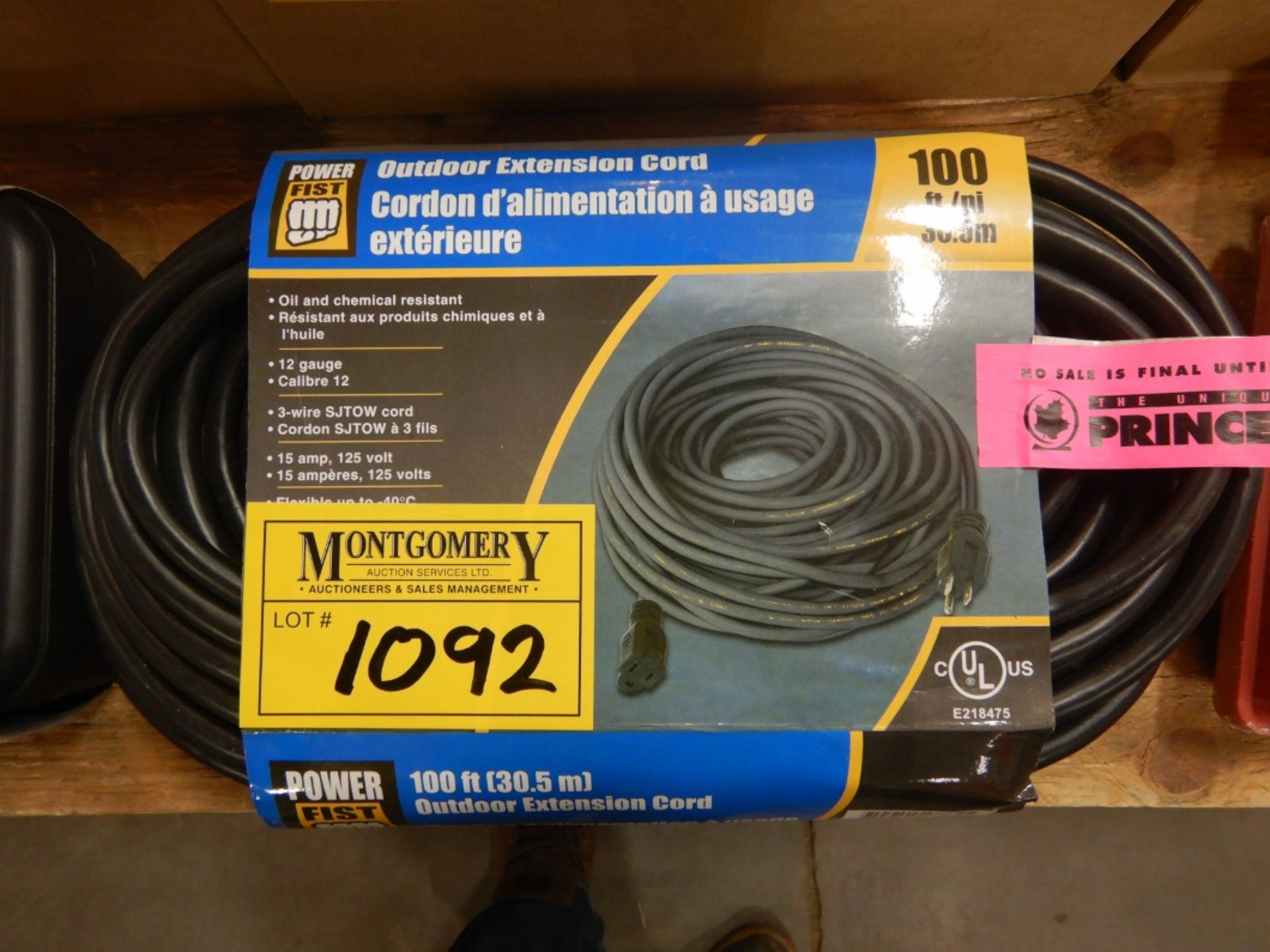 EXTENSION CORD 100'