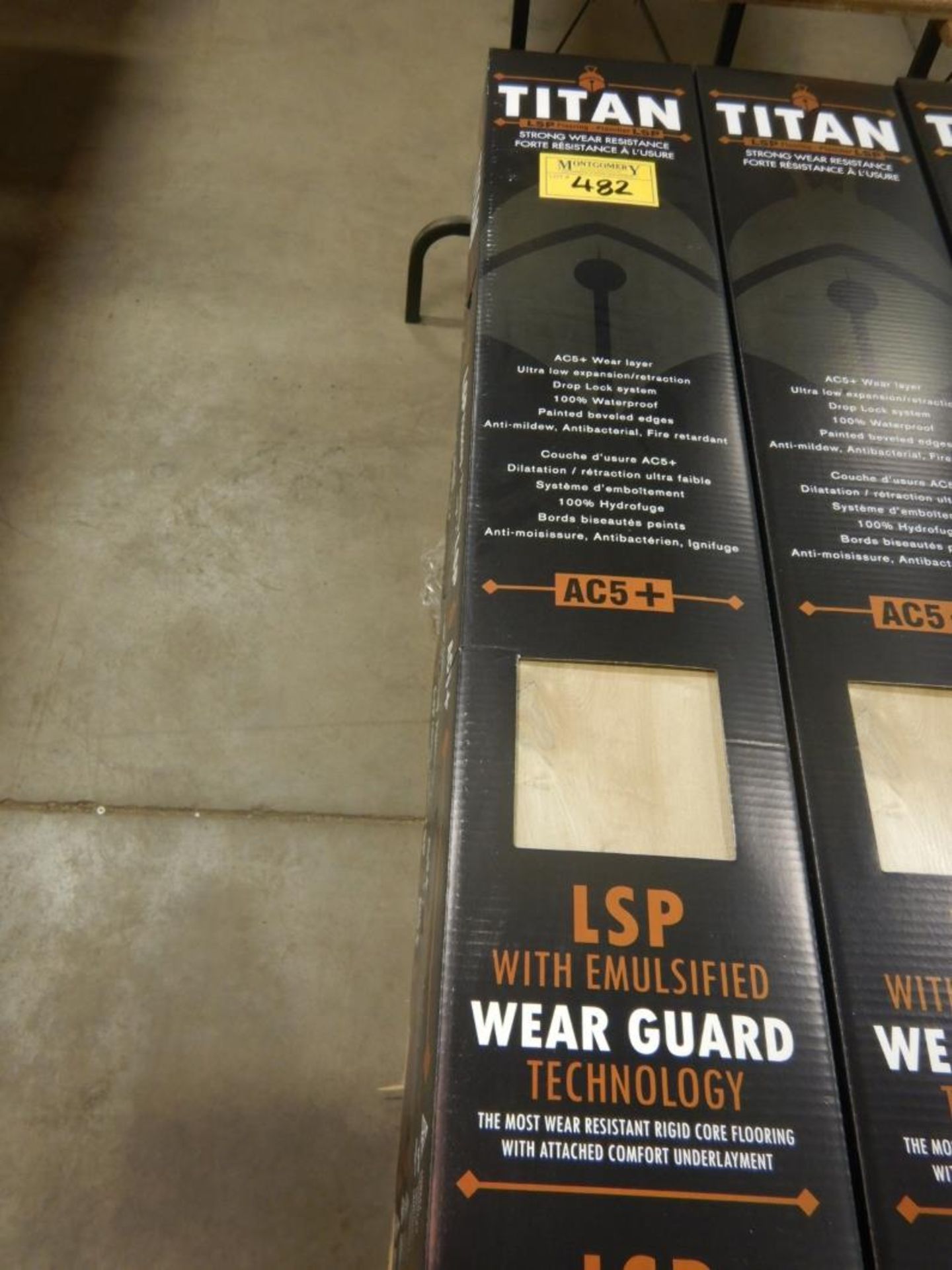 TITAN LSP FLOORING W/ IMULSIFIED WEAR GUARD TECH. 28 BOXES OF ODYSSEY 20.21 SQFT/BOX