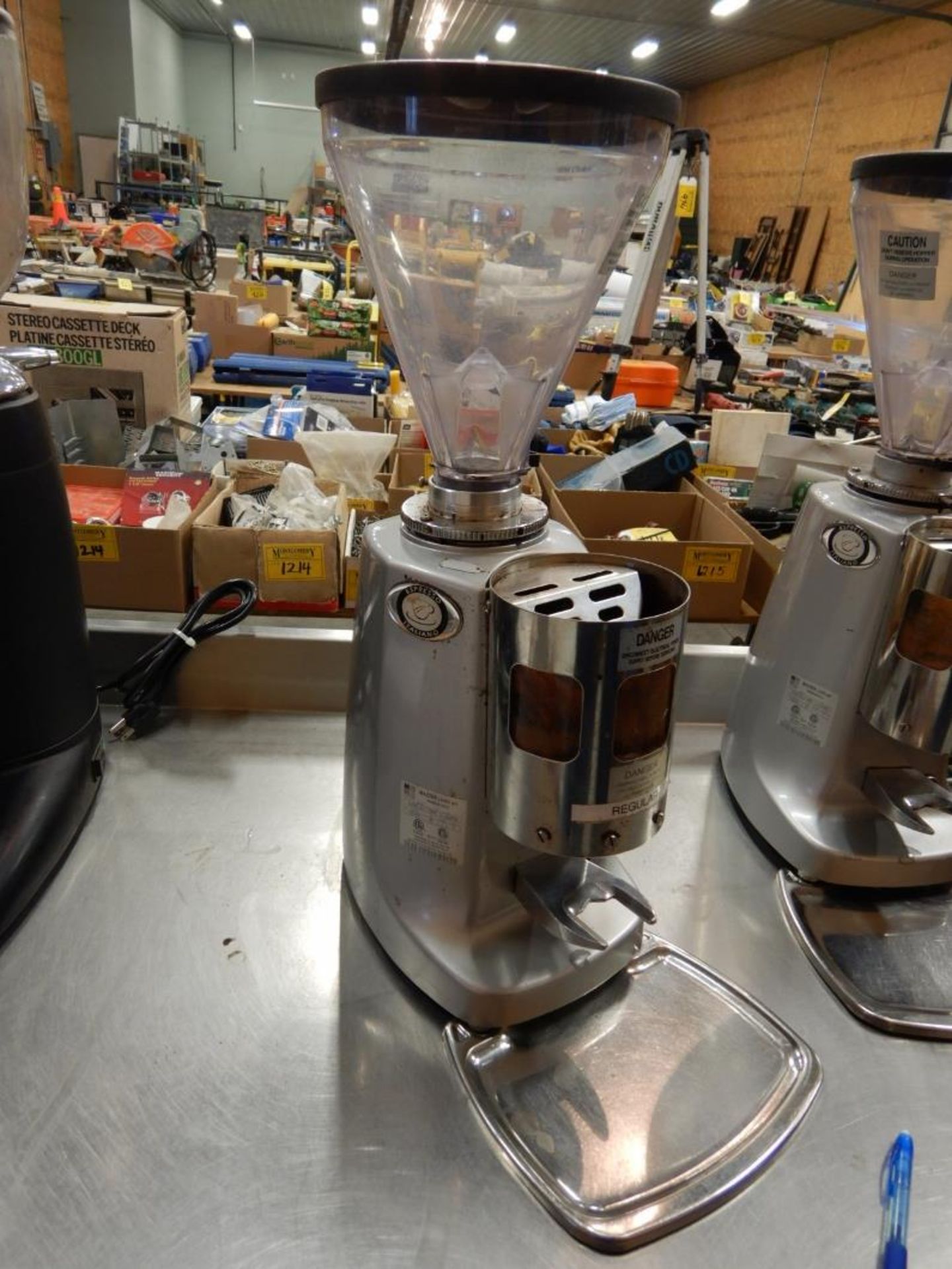 MAZZER SUPER JOLLY TIMER ELECTRONIC EXPRESSO GRINDER S/N 1204984(NOT WORKING – NEEDS REPAIR) - Image 2 of 4