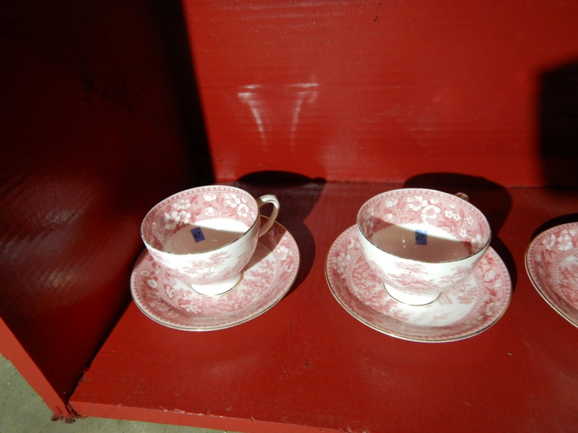 ANTIQUE "RADFORD TOWER" CHINA - COMPLETE DISH & CUP SET - Image 17 of 23