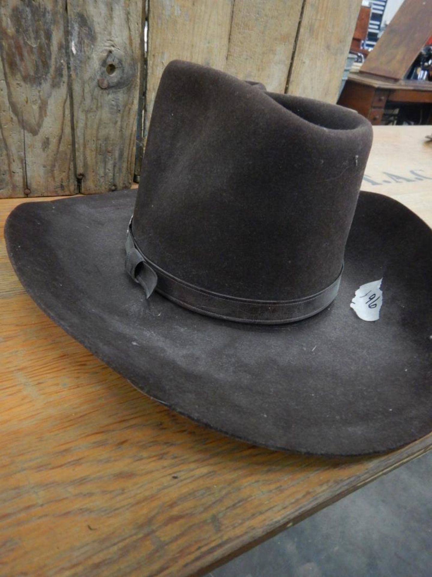 FOUR COWBOY HATS, ASSORTED SIZES & FOUR HORSE SHOES - Image 12 of 15