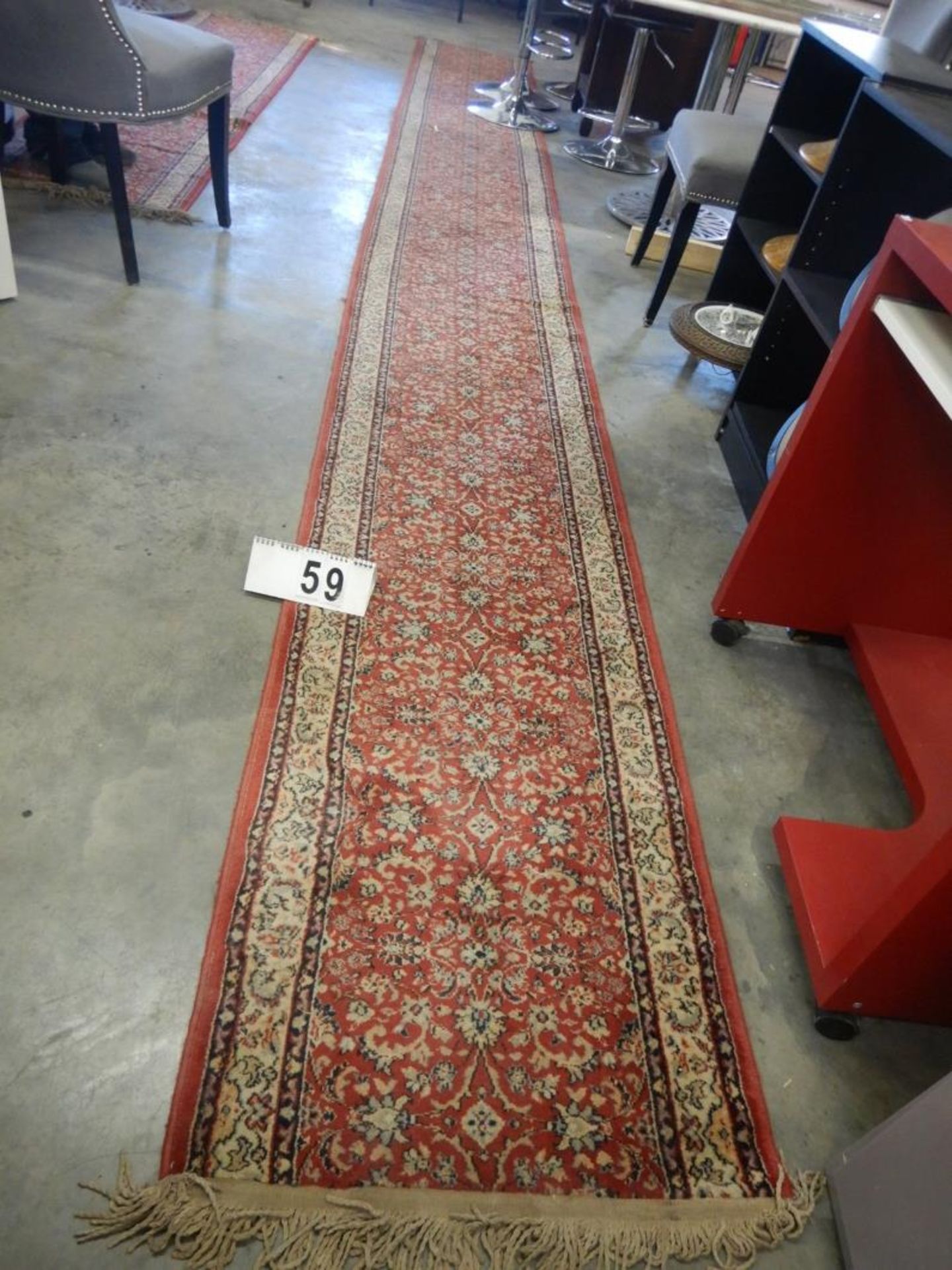 PERSIAN (TURKISH) STYLE CARPET RUNNER - 26 1/2" W X 243" L