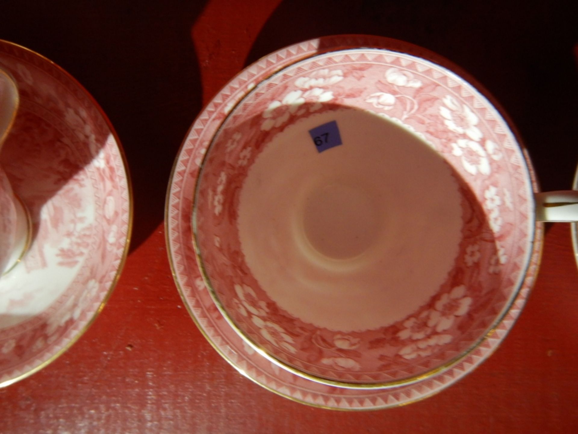 ANTIQUE "RADFORD TOWER" CHINA - COMPLETE DISH & CUP SET - Image 19 of 23