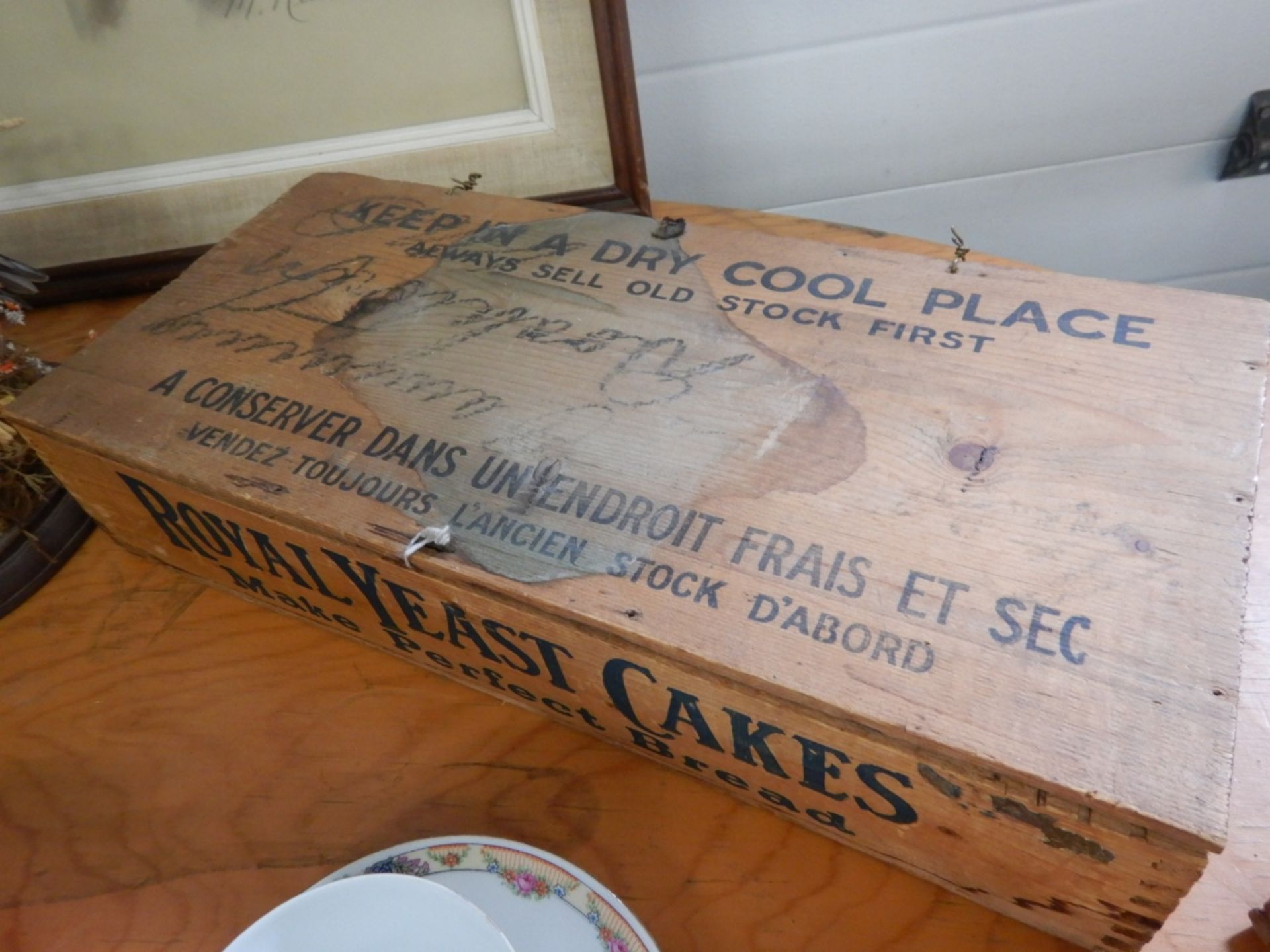 ANTIQUE WOODEN BOXES & TWO DOLL CHAIRS - Image 7 of 7