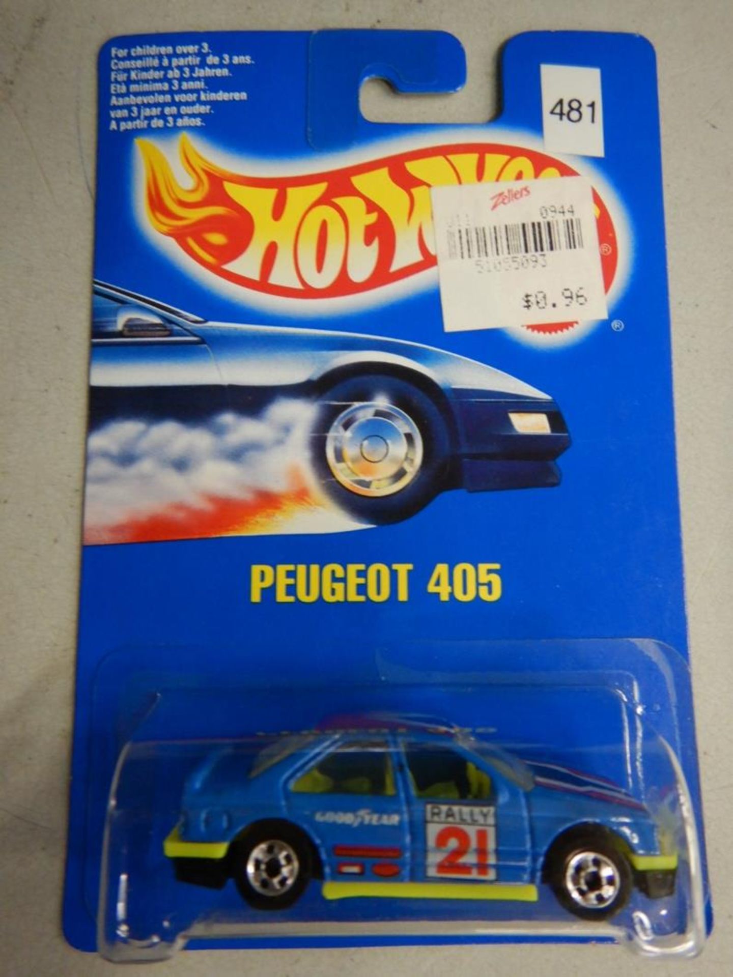 HOT WHEELS CARS - "SOLE-AIRE CX4", "76 CHEVELLE SS 396", "PEUGOT 405", "STREETBEAST", "HYDROJET" - Image 5 of 6