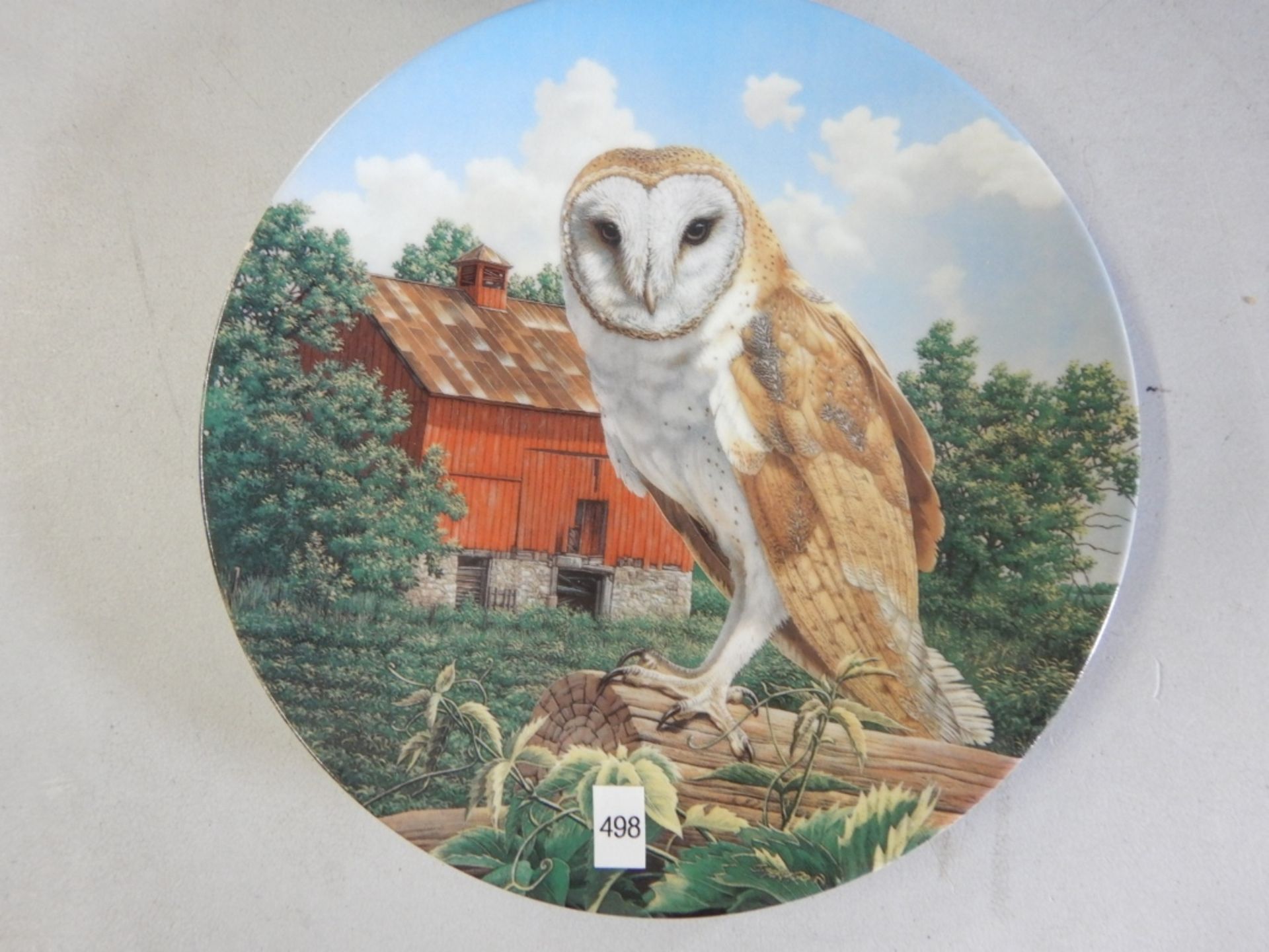 COLLECTOR PLATES BY JIM BEAUDOIN - SET OF 2 - OWLS #9605B - "THE BARN OWL", #15692C - "THE GREAT - Image 2 of 9