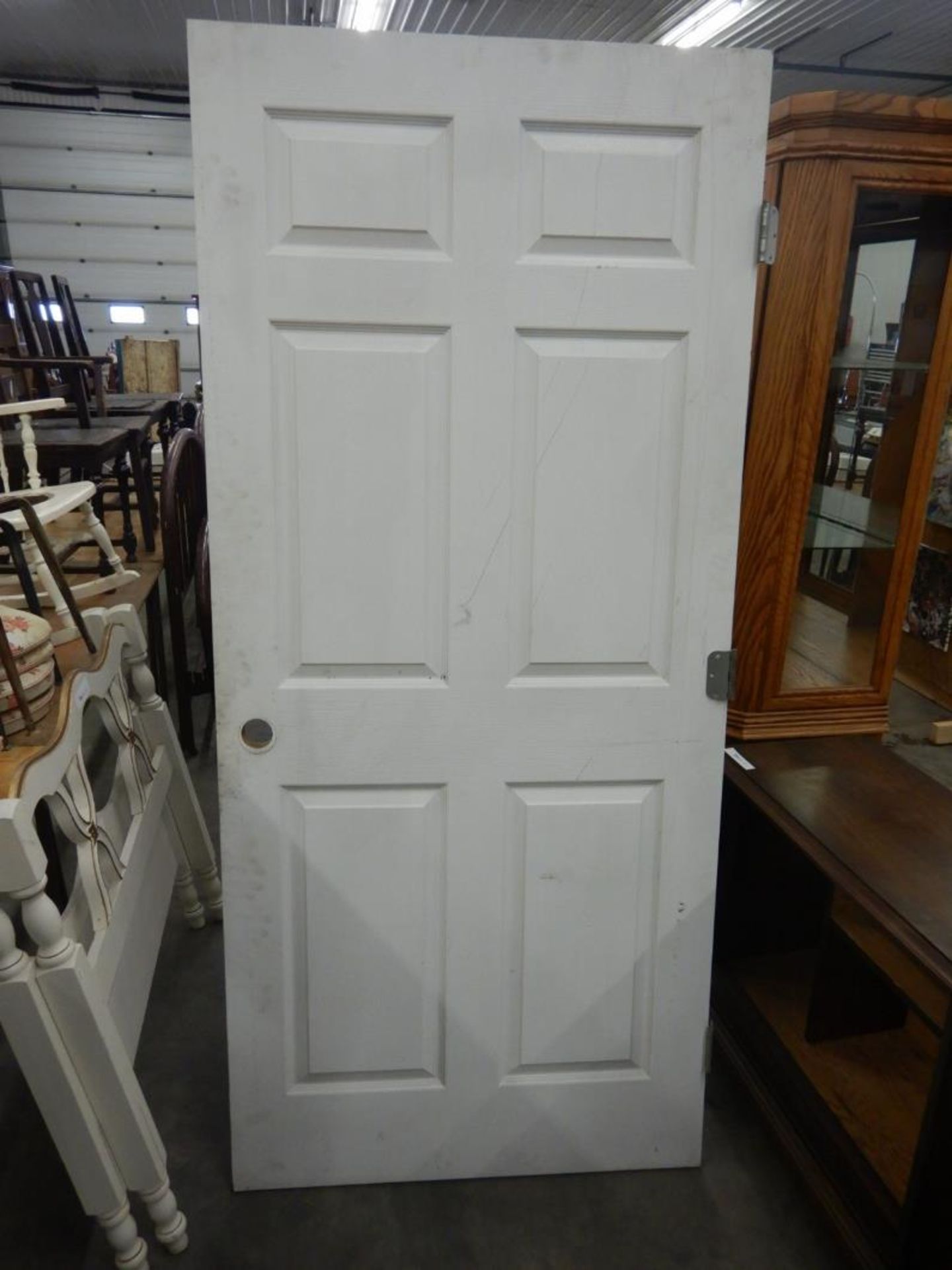 PREVIOUSLY INSTALLED 36" X 80 INTERIOR DOOR W/ HINGES