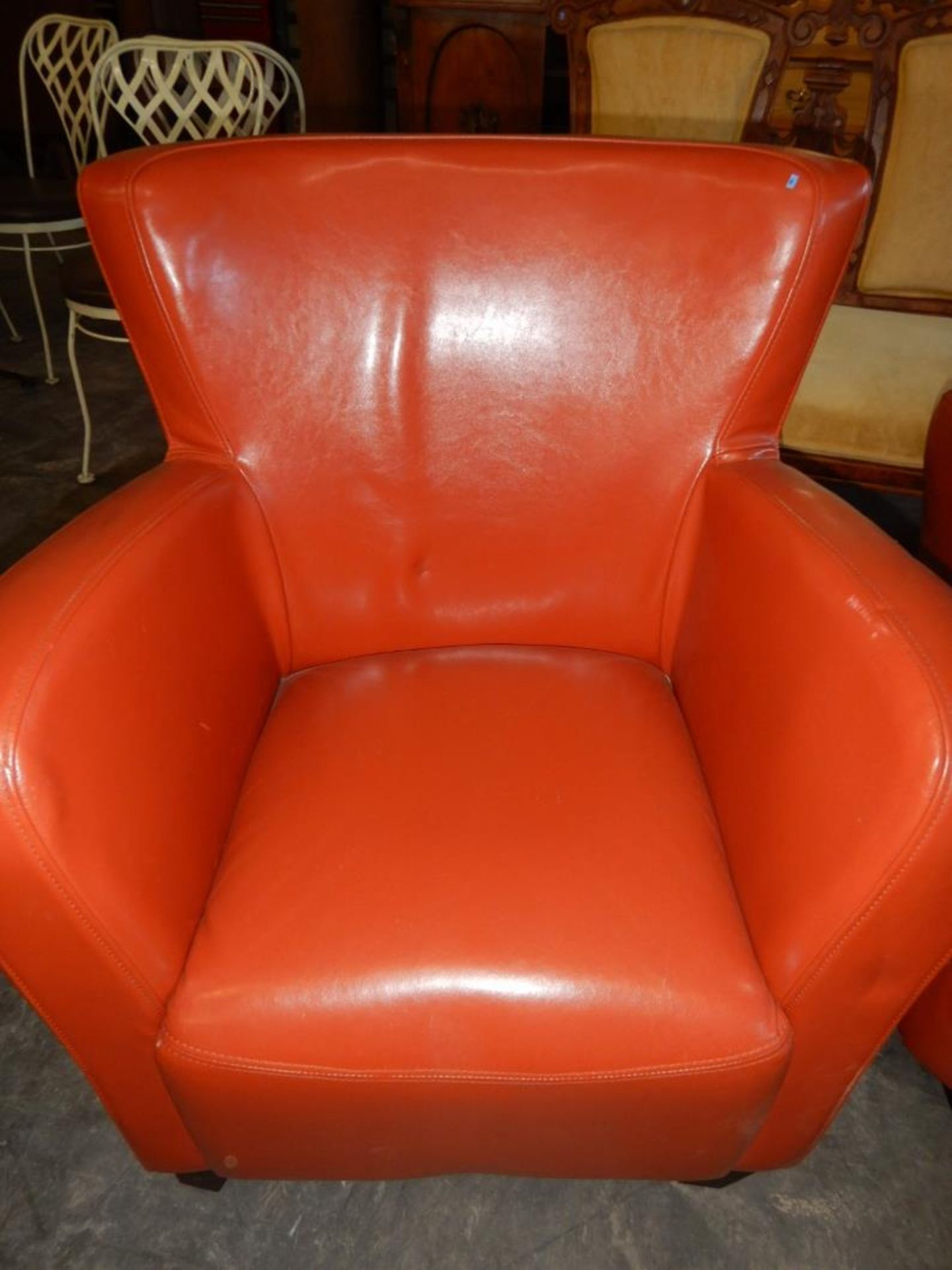 GENTLEMAN'S CHAIRS (2) - BURNT ORANGE - Image 7 of 9