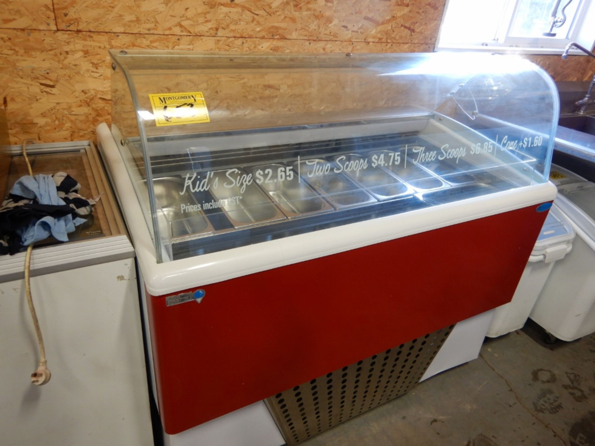 ICE CREAM FREEZER - BRIO JTAL PROGET 52” GELATO MERCHANDISER FREEZER W/AUTO DEFROST