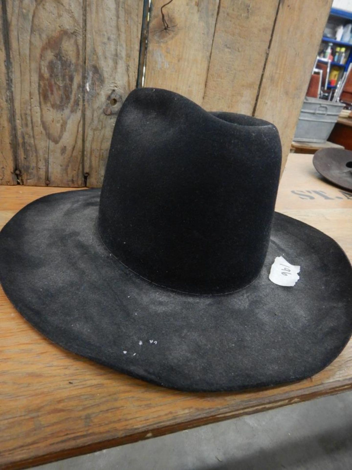 FOUR COWBOY HATS, ASSORTED SIZES & FOUR HORSE SHOES - Image 9 of 15