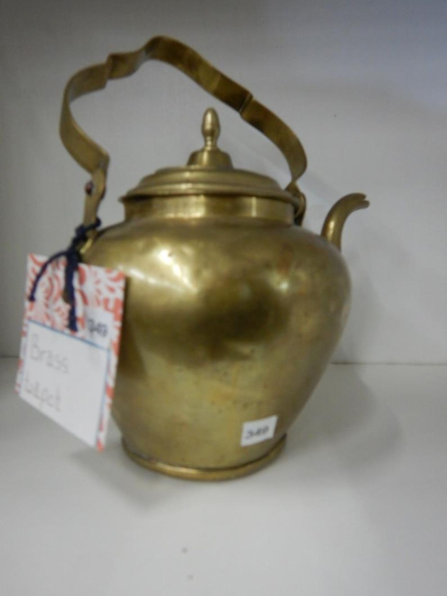 ANTIQUE BRASS TEAPOT