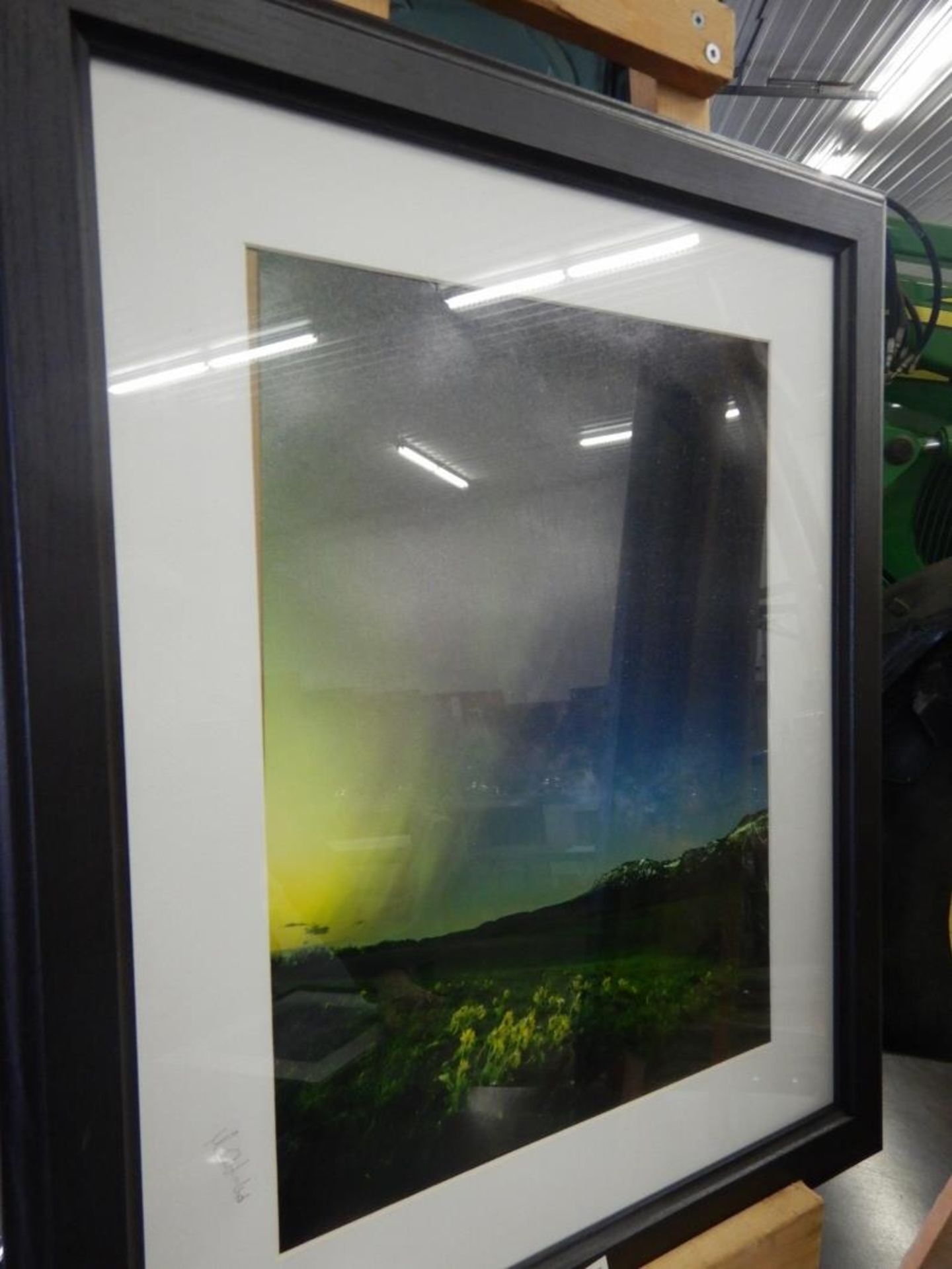 BLACK FRAMED PHOTOGRAPH - "NORTHERN LIGHTS" - M. PIETRULIP - 19" X 23" - Image 3 of 3