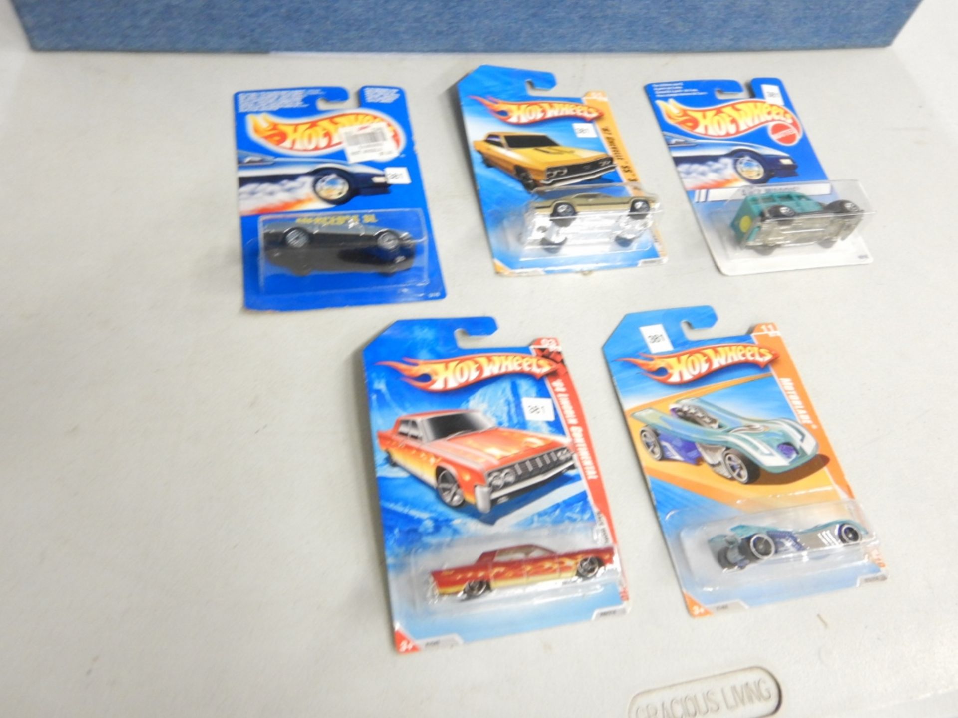HOT WHEELS CARS - "67 CHEVELLE SS 396", "MERCEDES SL 64", "LINCOLN CONTINENTAL", "40'S WOODIE", "
