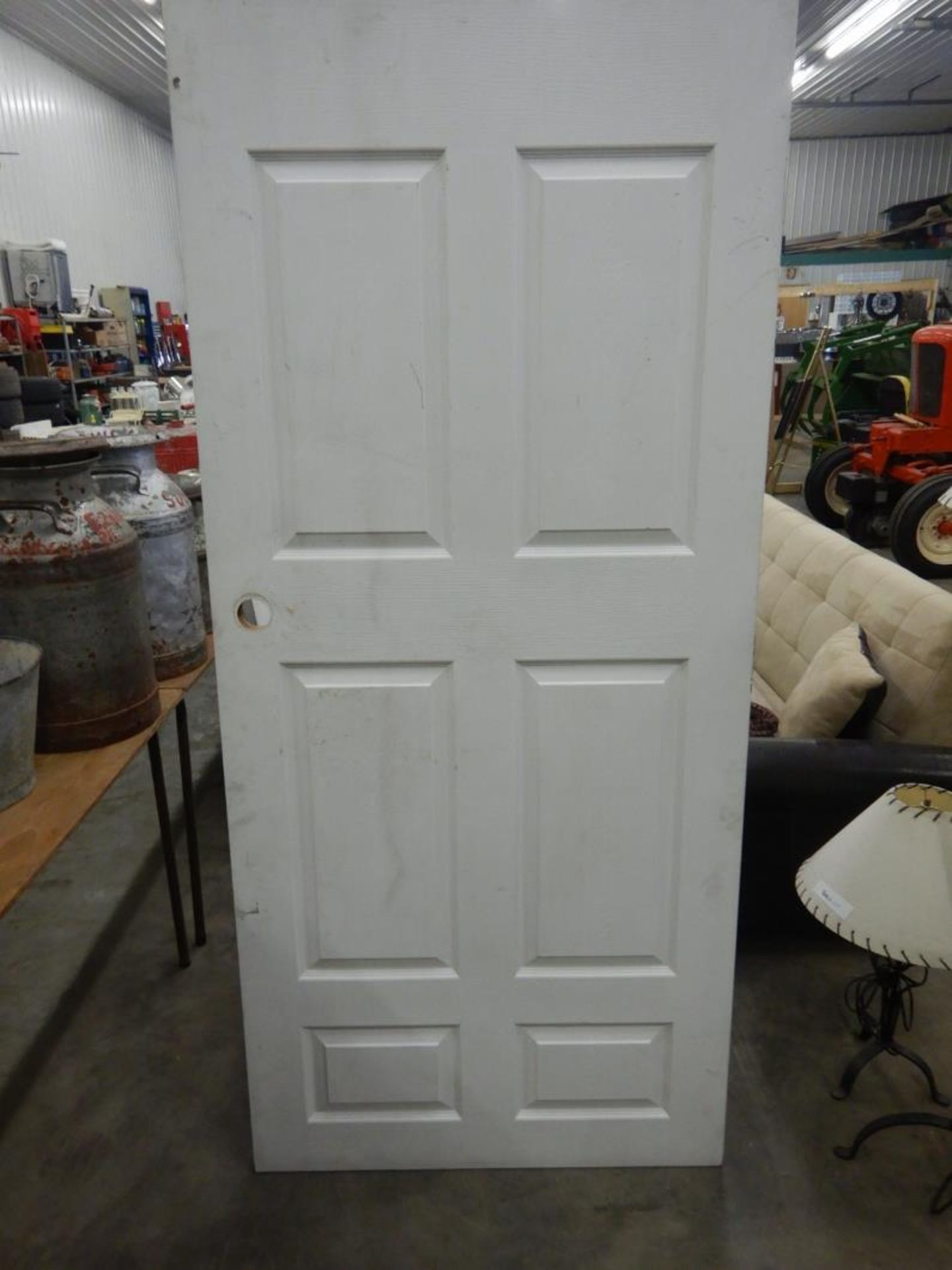 PREVIOUSLY INSTALLED 36" X 80 INTERIOR DOOR W/ HINGES