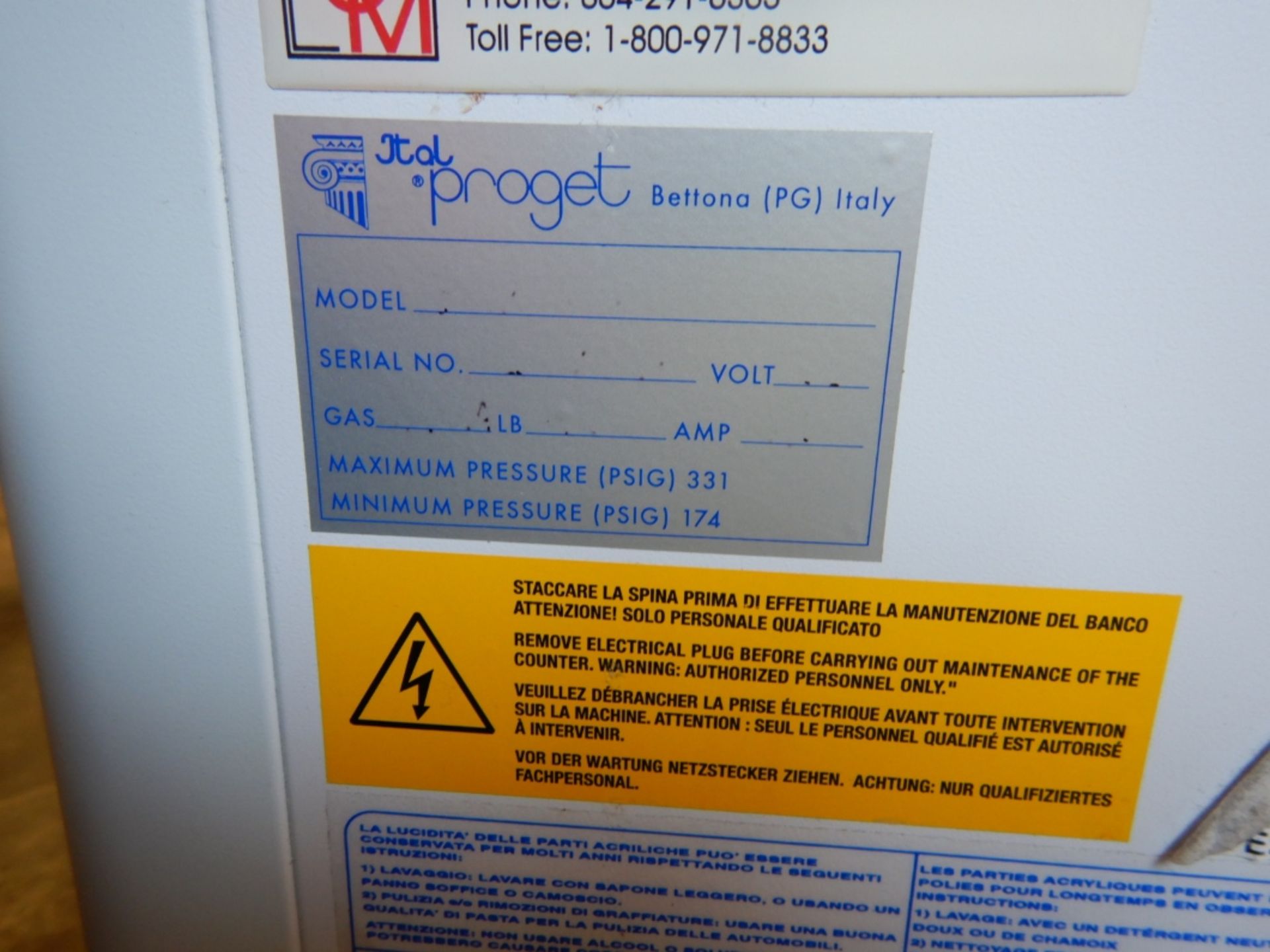 ICE CREAM FREEZER - BRIO JTAL PROGET 52” GELATO MERCHANDISER FREEZER W/AUTO DEFROST - Image 5 of 7