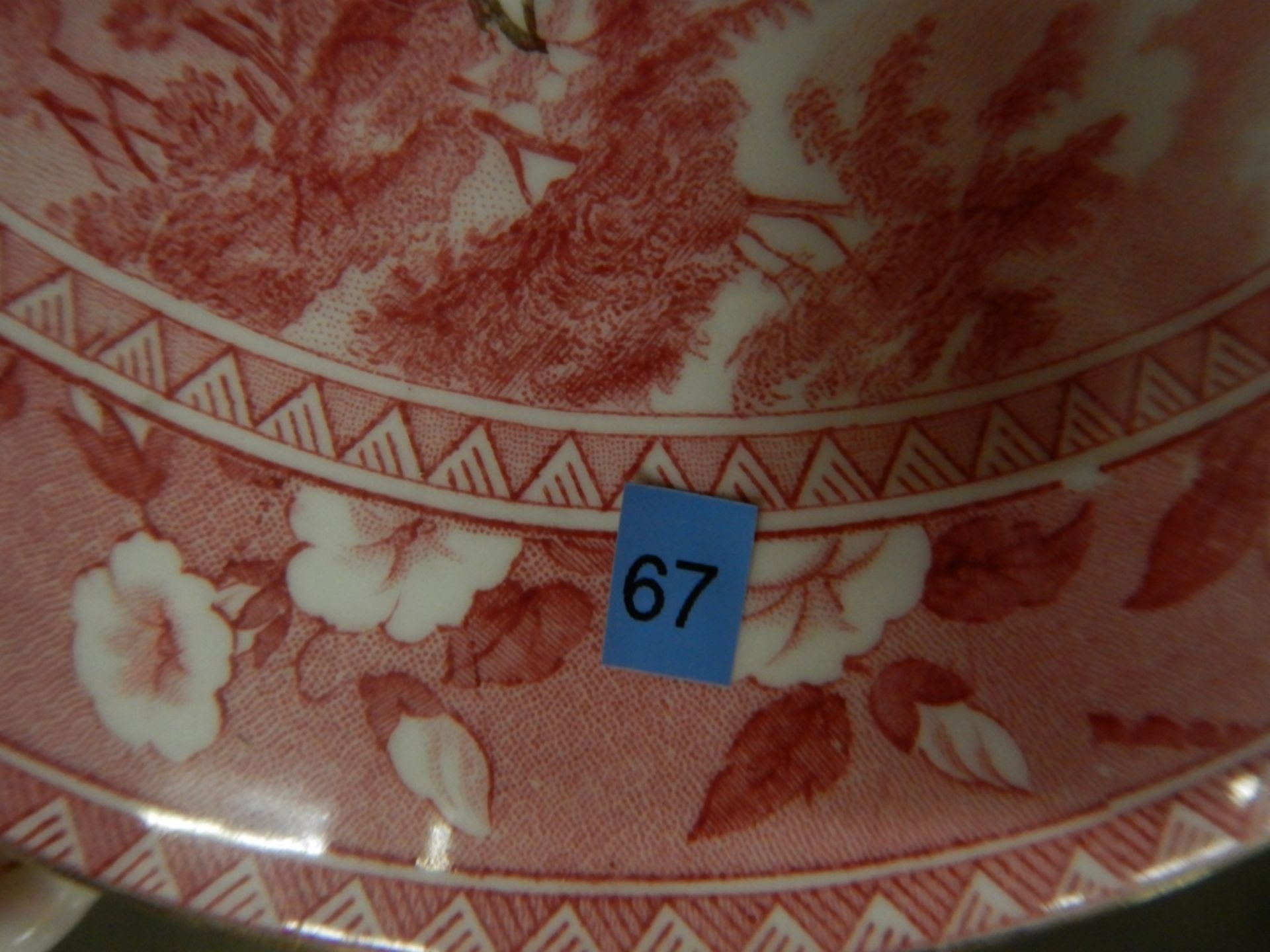 ANTIQUE "RADFORD TOWER" CHINA - COMPLETE DISH & CUP SET - Image 2 of 23