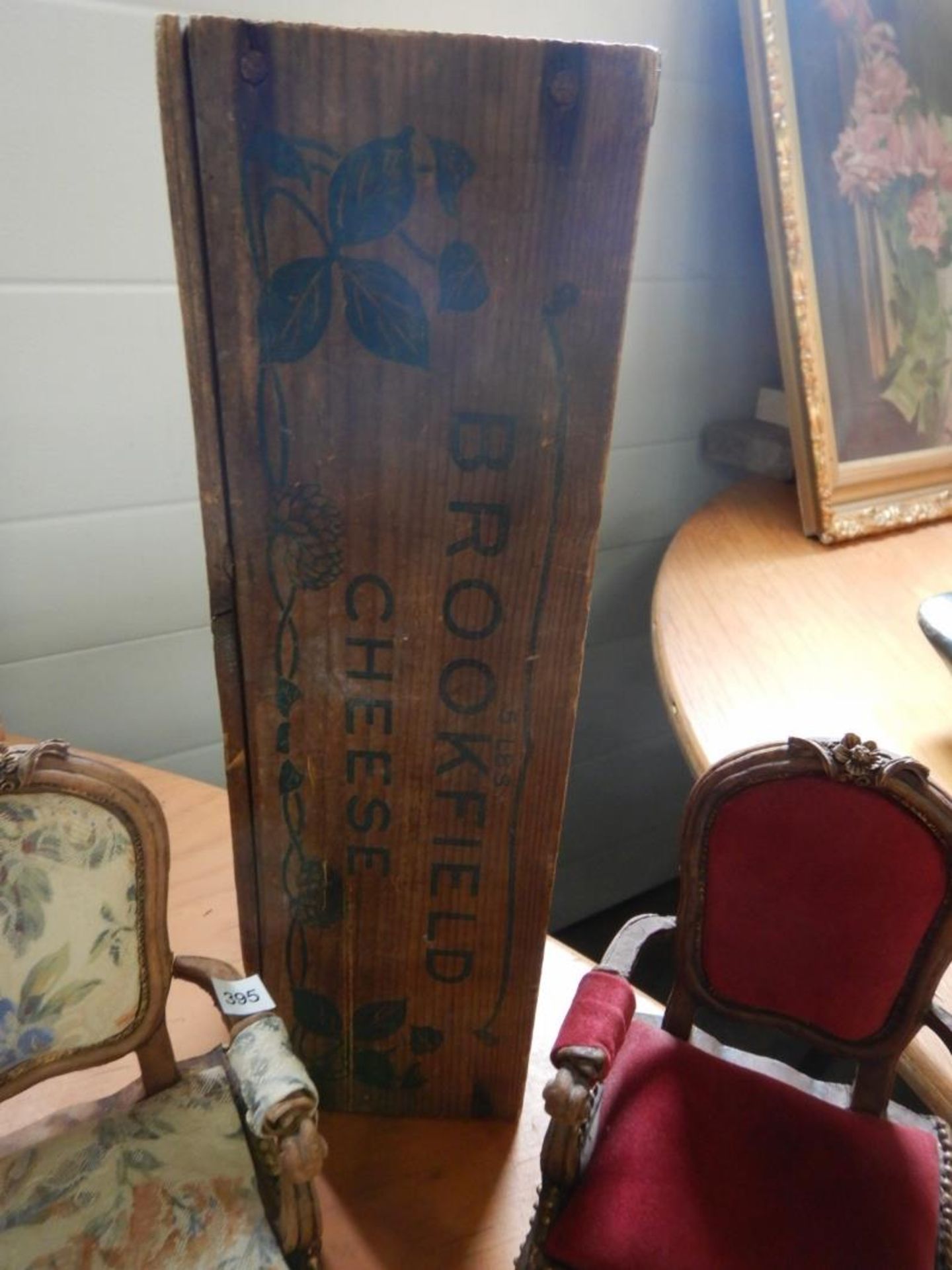 ANTIQUE WOODEN BOXES & TWO DOLL CHAIRS - Image 3 of 7