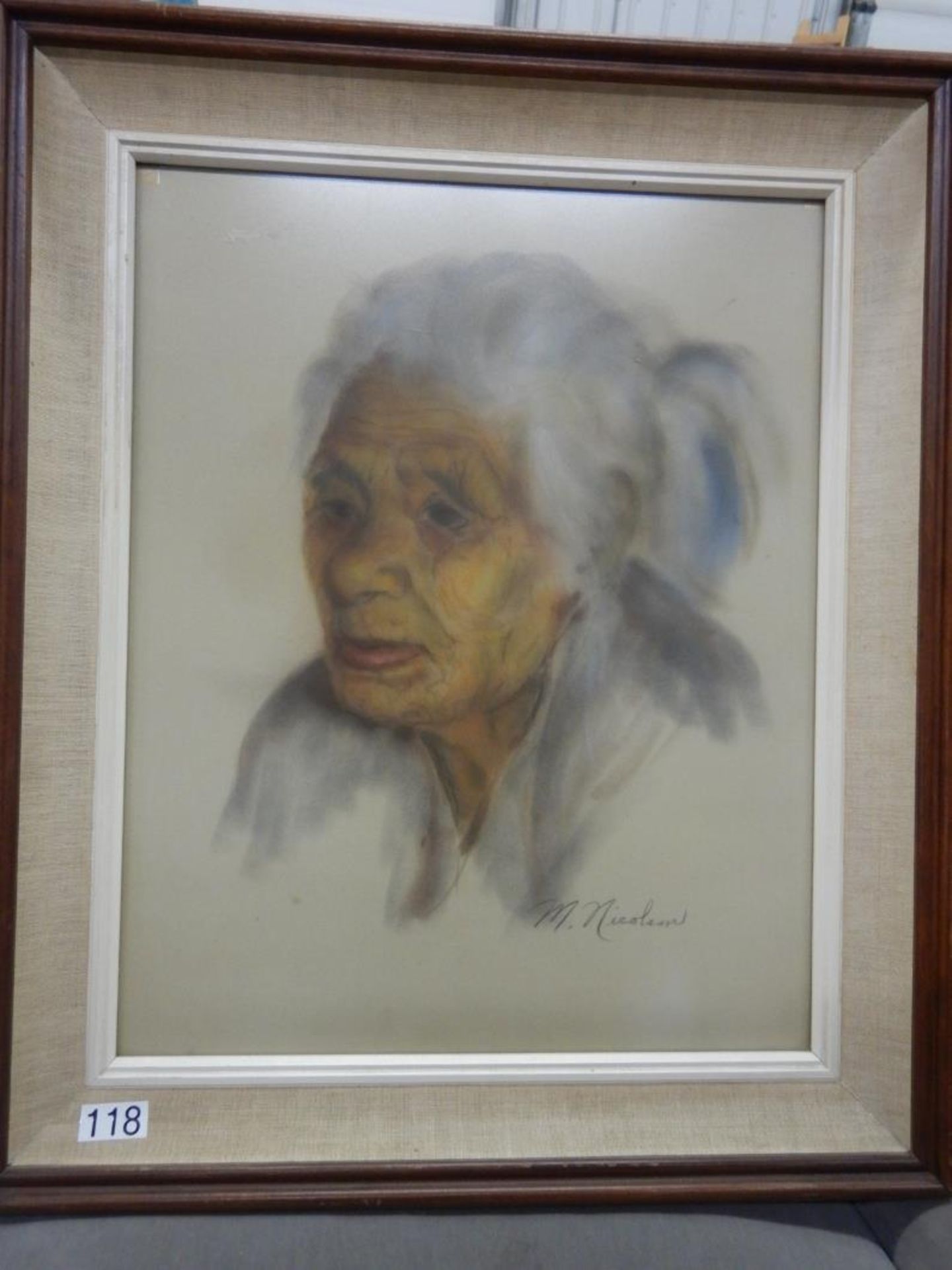 ARTWORK - LIMITED EDITION PRINT - NATIVE ELDER - WOMAN (NO GLASS) - Image 2 of 3