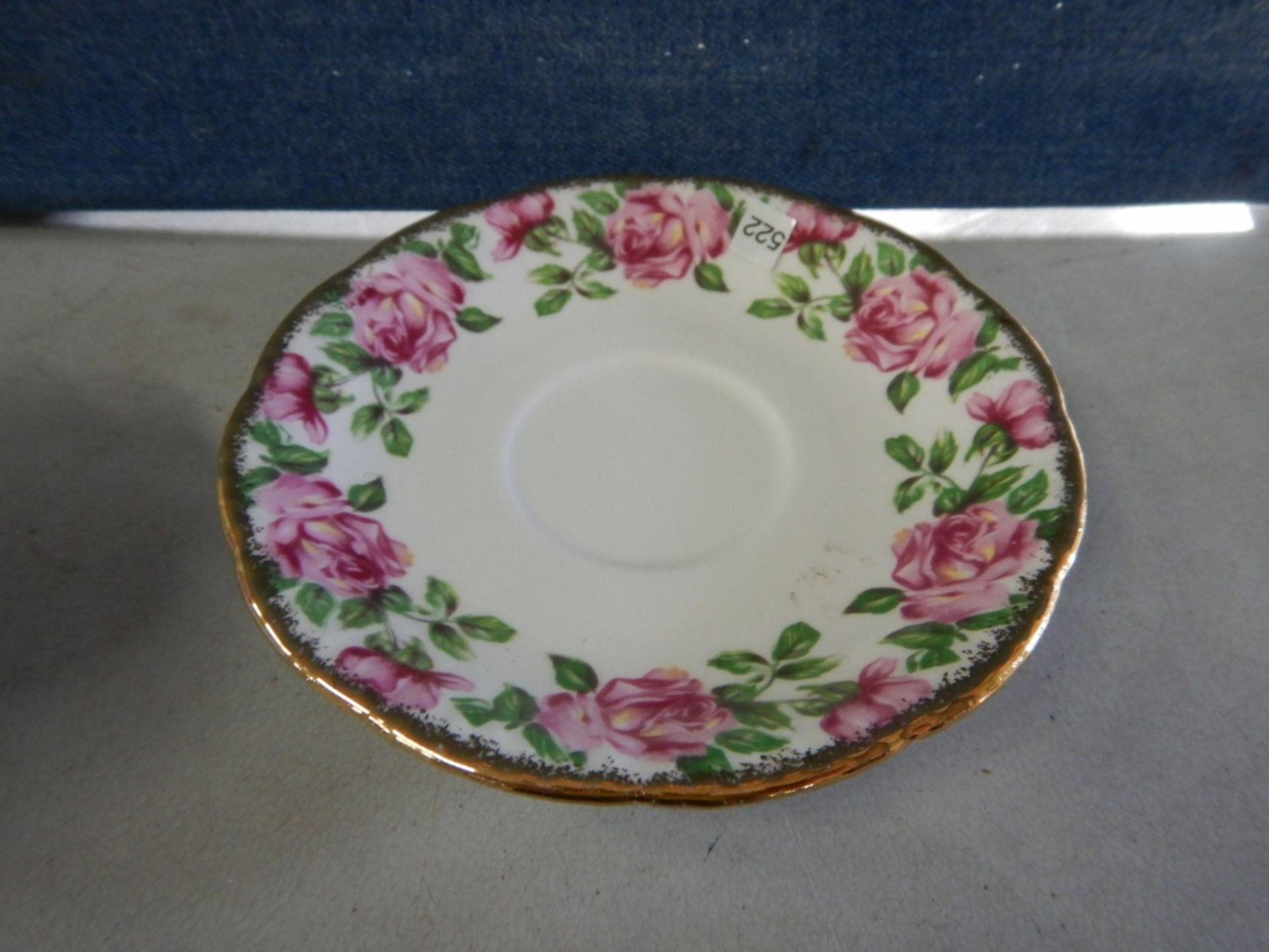 ANTIQUE TEACUP & SAUCER- MADE IN ENGLAND - FINE BONE CHINA "SALISBURY" CROWN CHINA - #1858/2 - Image 4 of 5