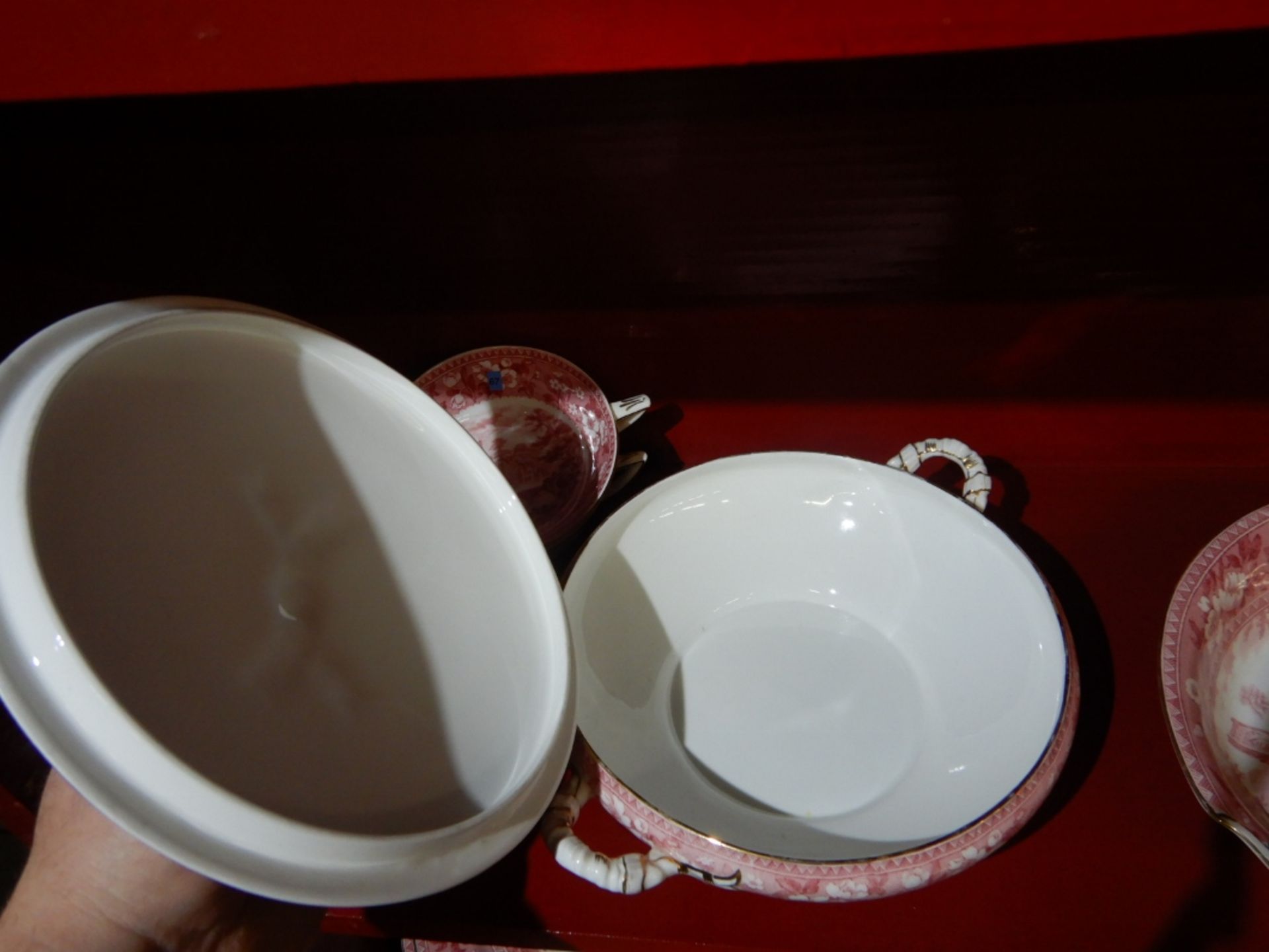 ANTIQUE "RADFORD TOWER" CHINA - COMPLETE DISH & CUP SET - Image 5 of 23