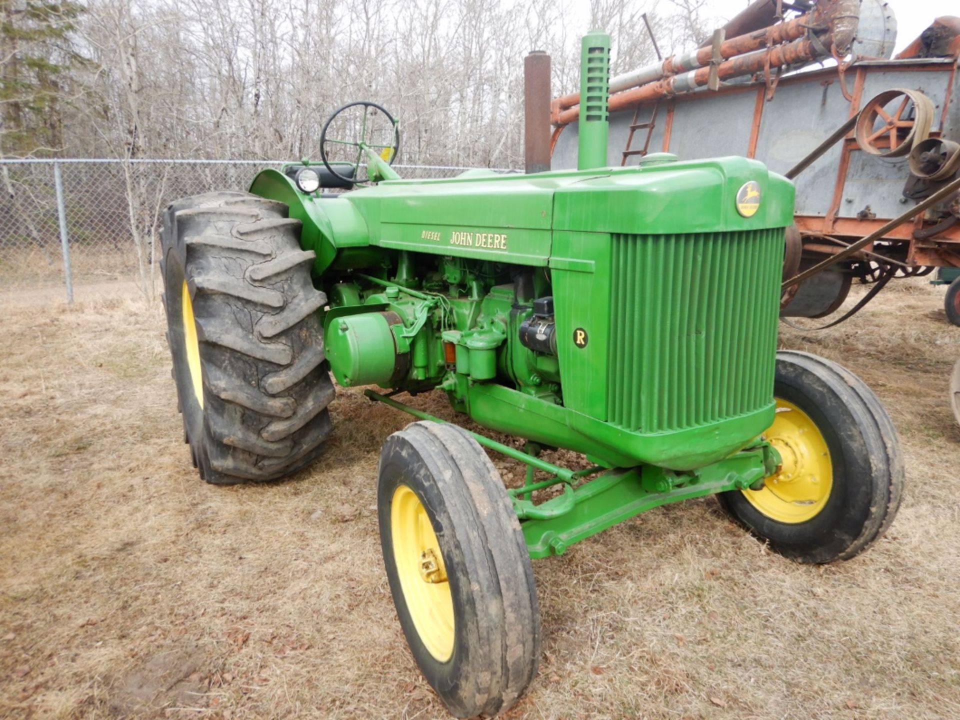 JOHN DEERE R DIESEL TRACTOR W/ HYDRAULICS, S/N 16661 - RESTORED