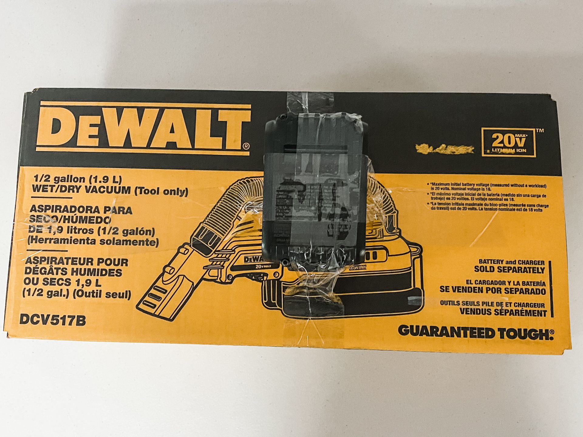 Dewalt Tool - Dewalt wet/dry vaccuum - cordless, with battery - Nancy & Les Tonne - Image 2 of 2