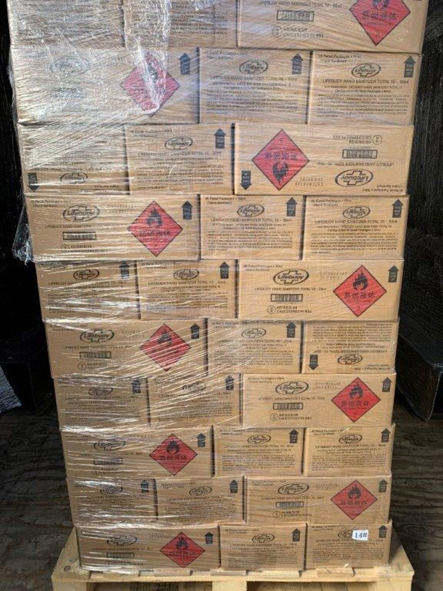 PALLET LOT 80-CASES OF LIFEBUOY HAND SANITIZER, 48 BOTTLES @ 50ML PER CASE - Image 2 of 4