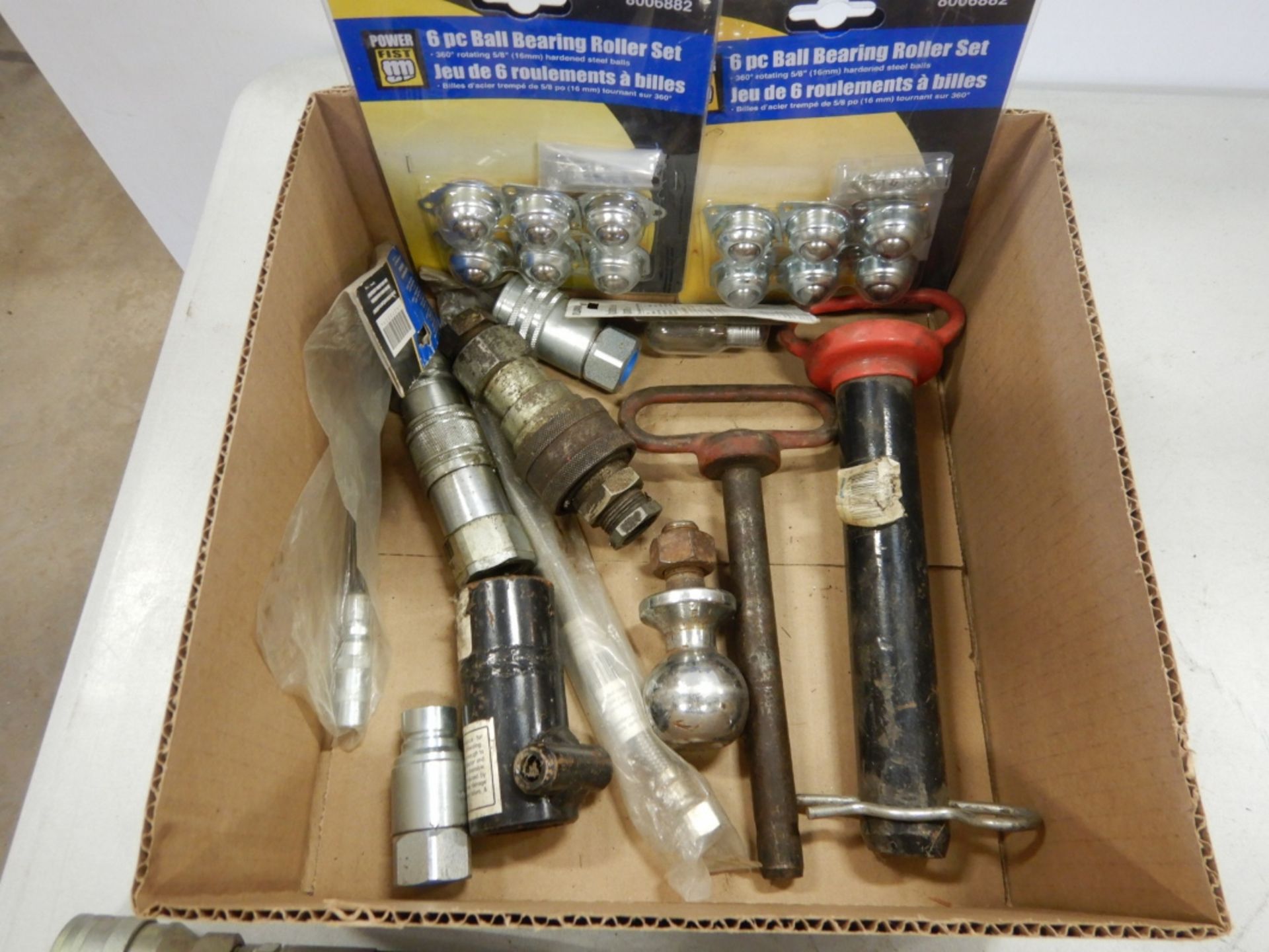 L/O BALL BEARING ROLLER SETS, HYD. HOSES, HITCH PINS, HYD. COUPLERS, GEAR PULLER, ETC. - Image 2 of 3