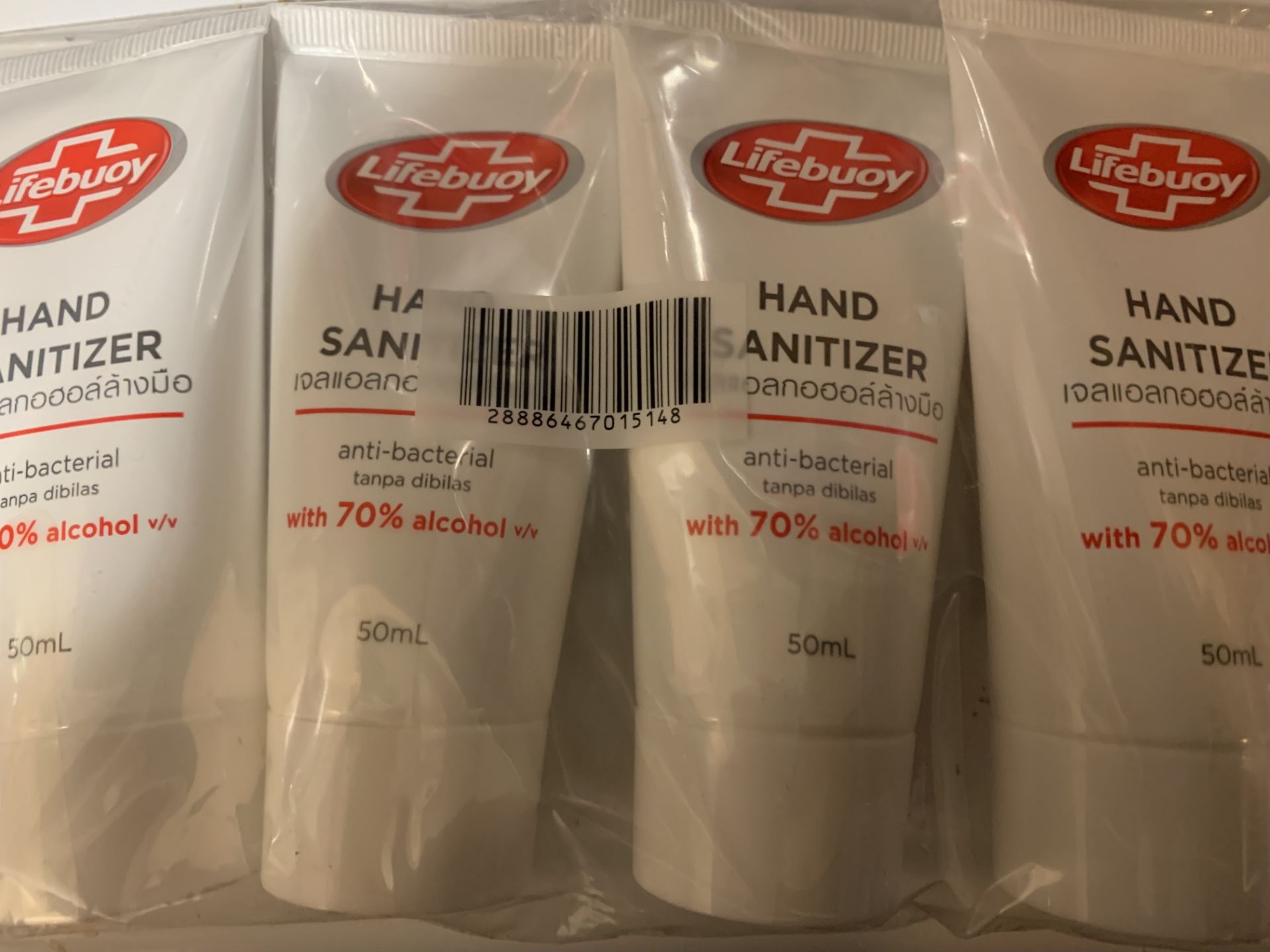 PALLET LOT 80-CASES OF LIFEBUOY HAND SANITIZER, 48 BOTTLES @ 50ML PER CASE