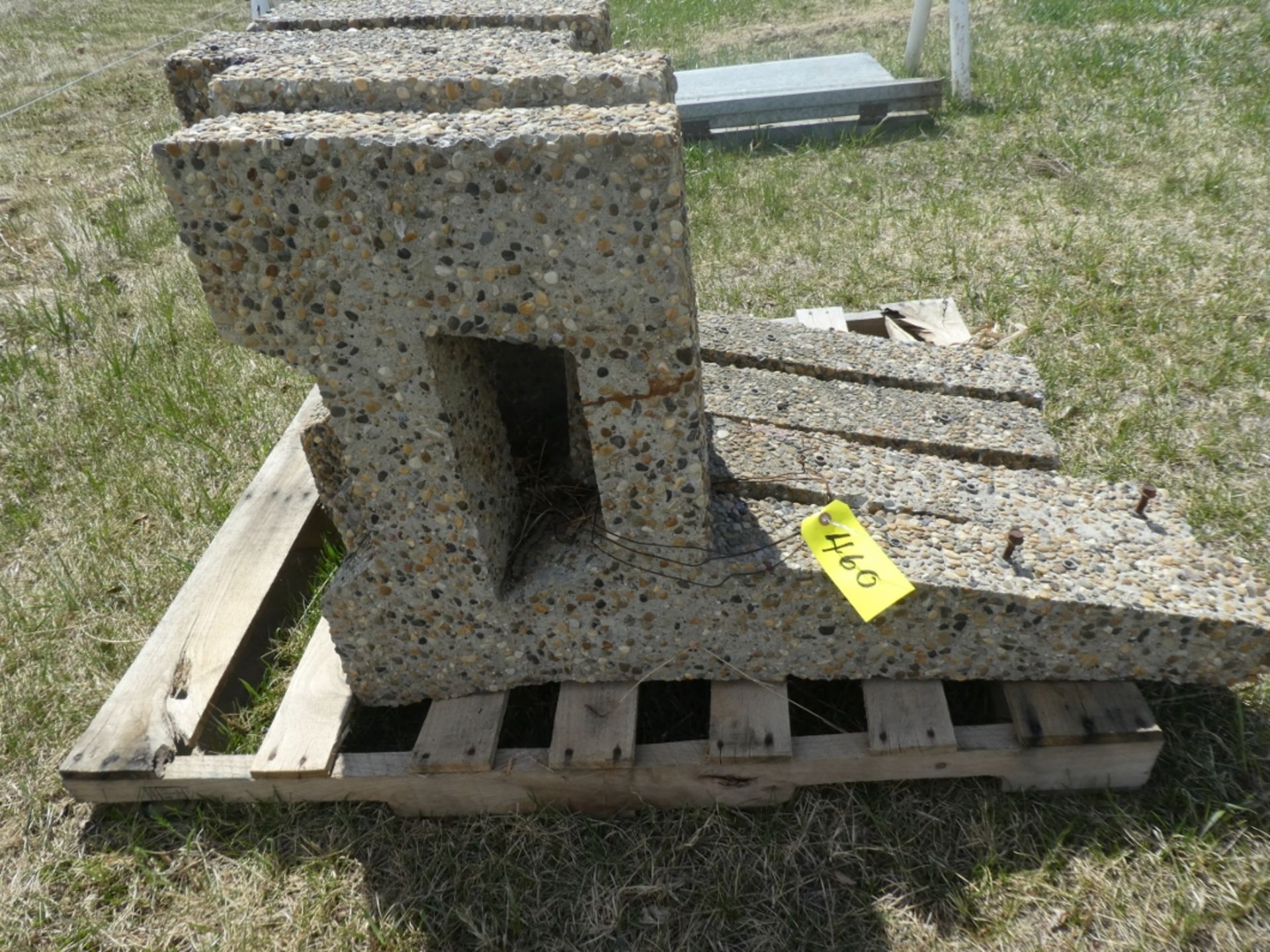 2-SETS OF CONCRETE BRACKETS FOR PARK BENCH - Image 2 of 3