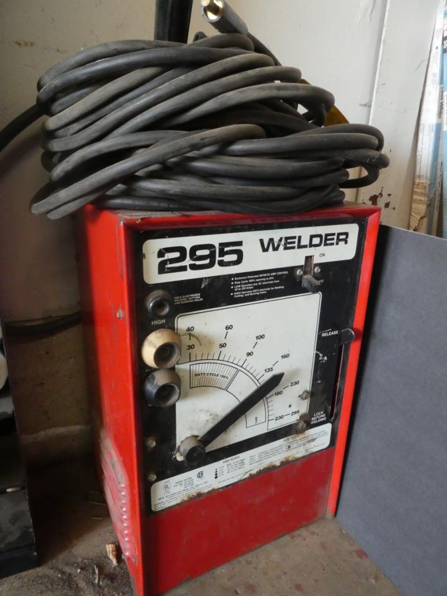 CENTURY 295 ARC WELDER W/ WELDING CABLES