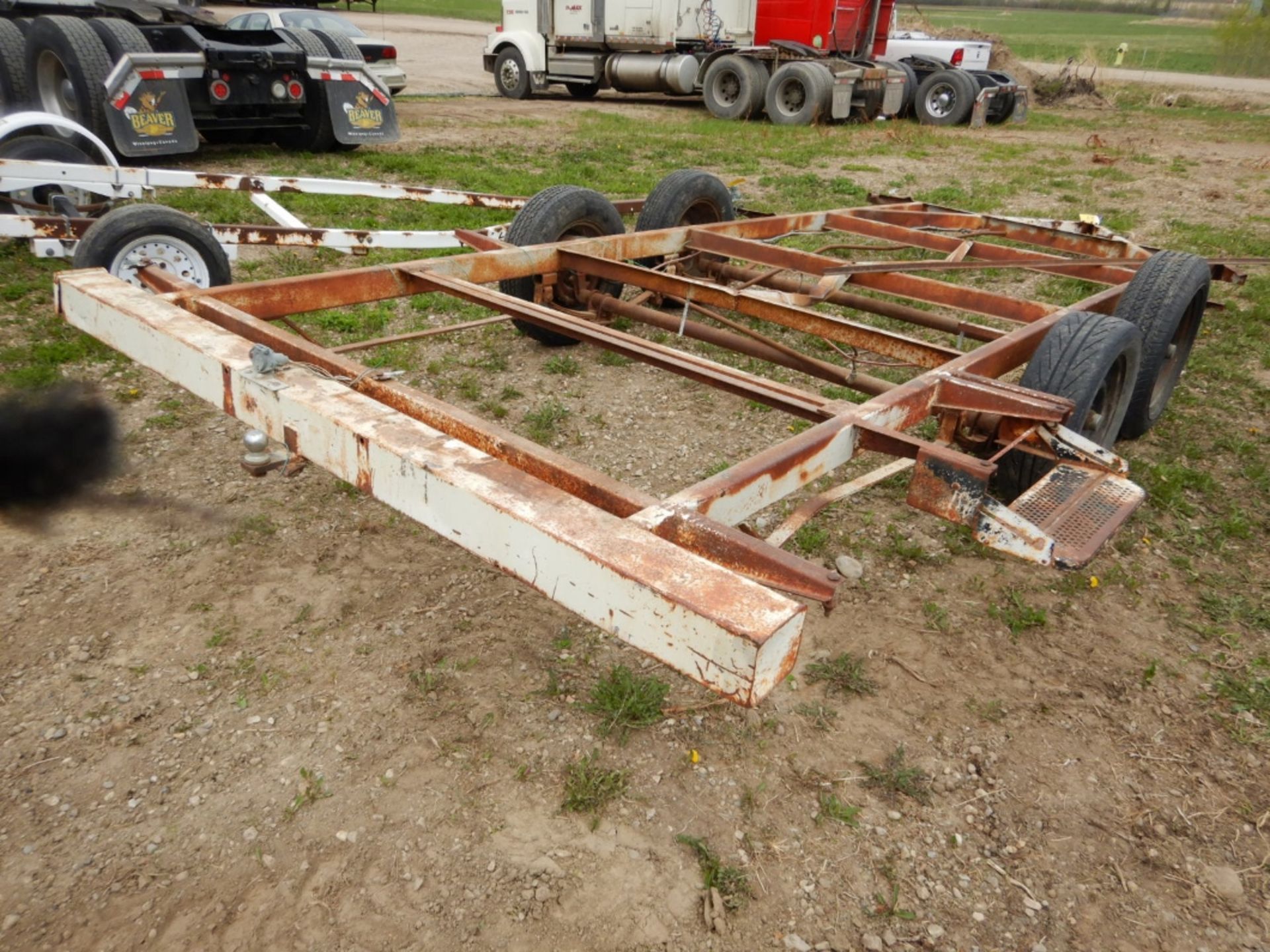 T/A RV TRAILER FRAME AND WHEELS - NO VIN - Image 2 of 2