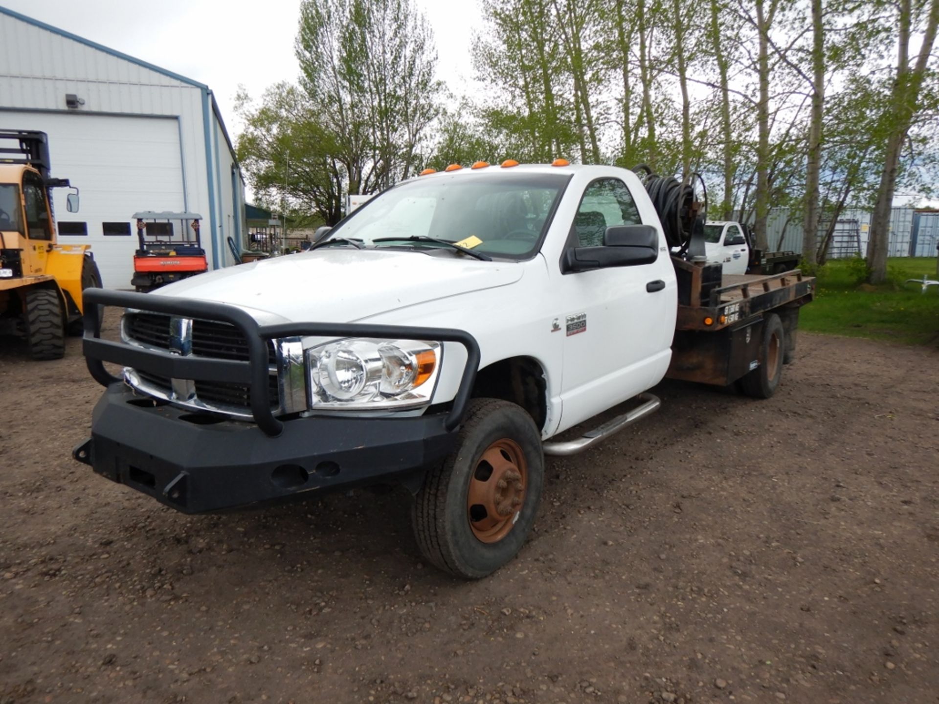 2007 DODGE RAM 3500 HD 4WD TRUCK, W/ PTO, HYDRAULICS, DECK WINCH, DUALLY, 6.7L CUMMINS TURBO DIESEL