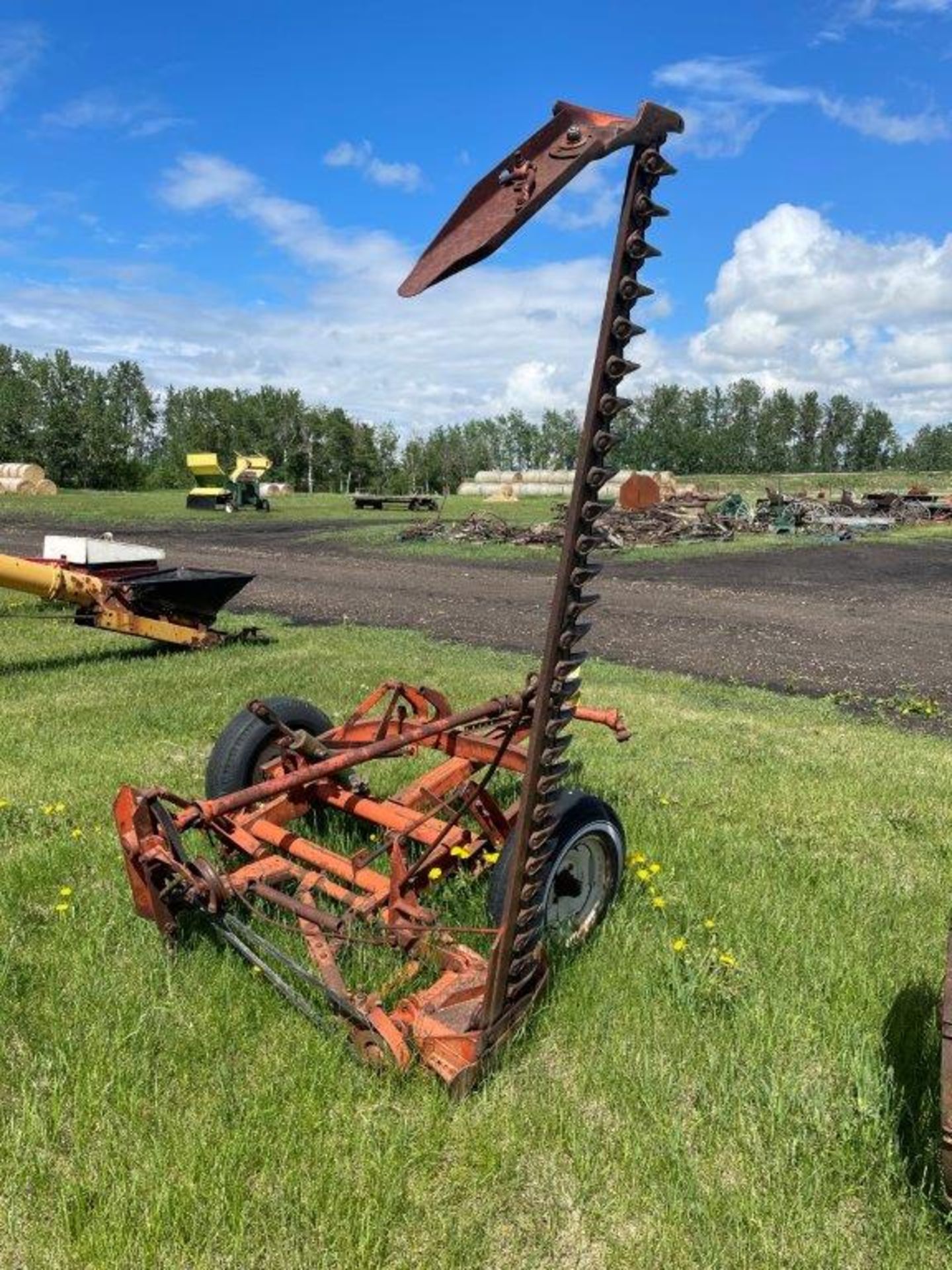 VINTAGE SICKLE BAR MOWER-8FT W/ TWIN WHEEL DRIVE - Image 3 of 3