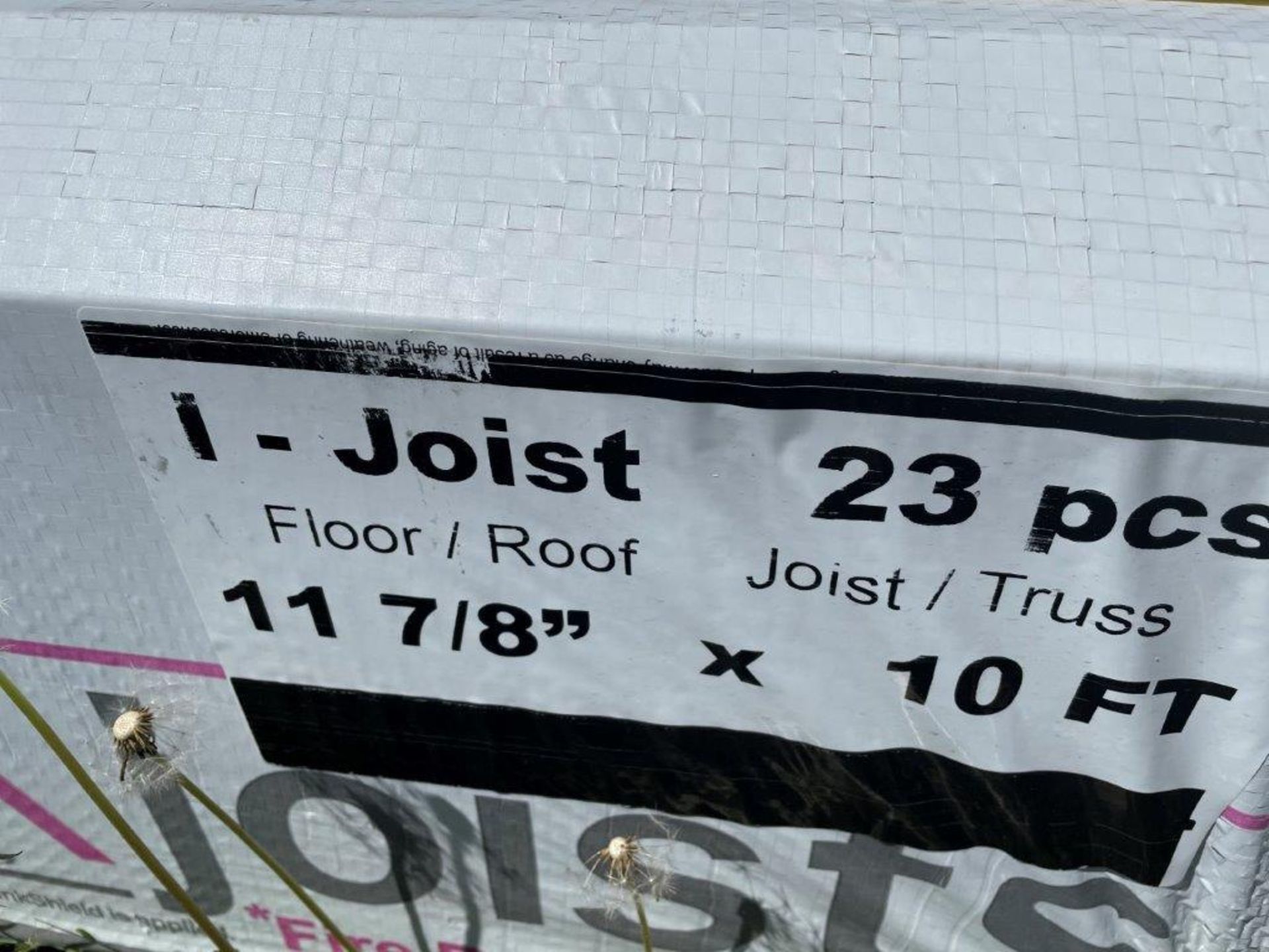 L/O 23 I-JOIST ROOF/FLOOR JOIST/TRUSS - 11 7/8X10 FT - Image 2 of 2