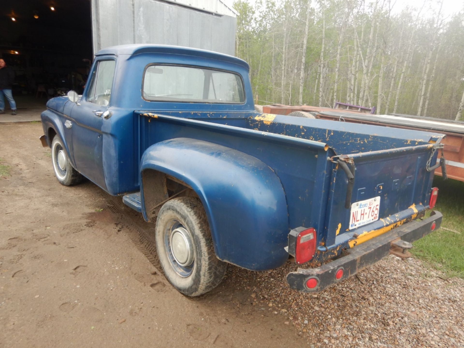 1966 FORD F100 STEP SIDE SHORT BOX PICKUP TRUCK W/ 300-6 CYD ENG., 3 SPD.TRANS, 88085 MILES - Image 2 of 9