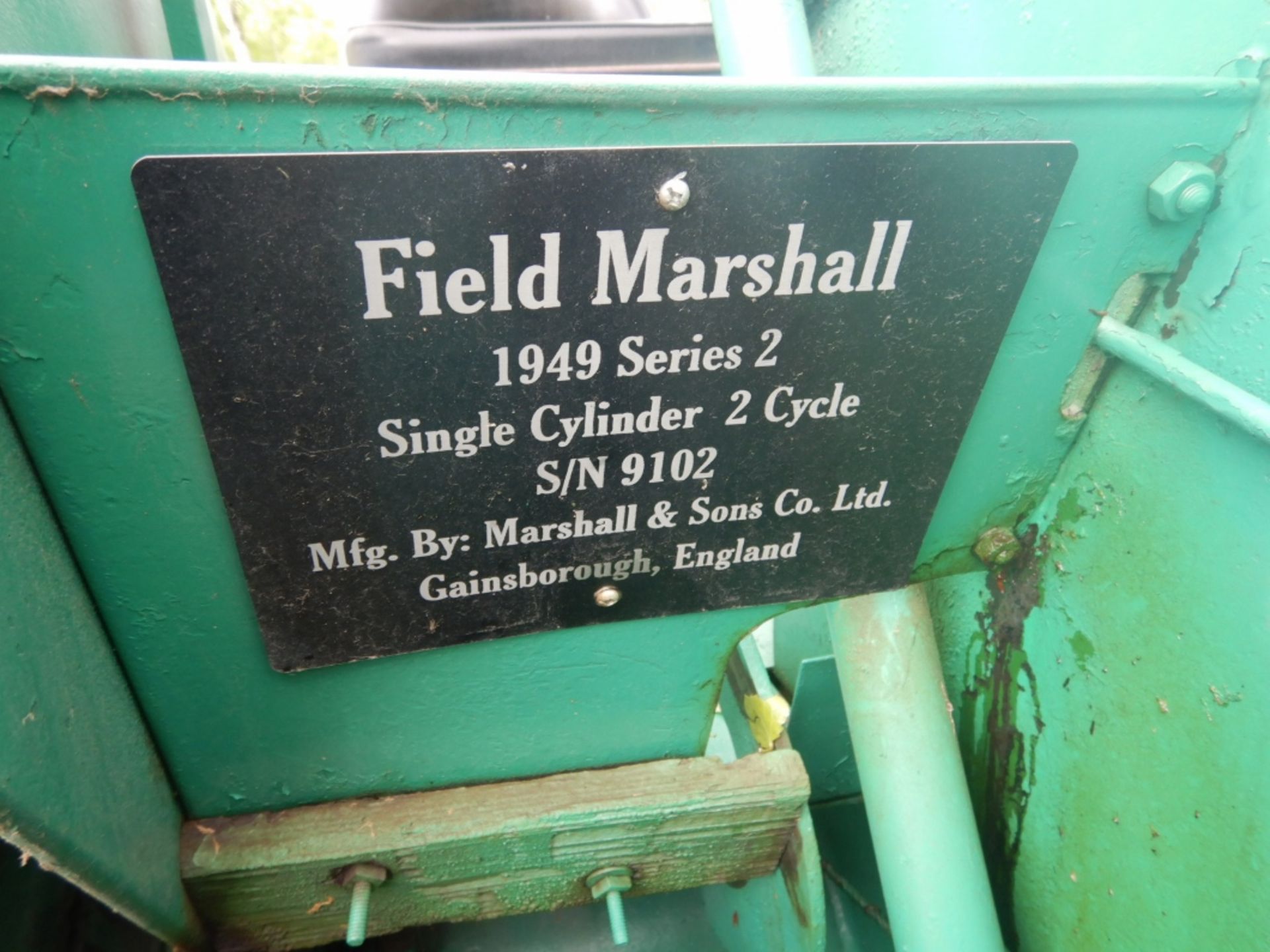 1949 FIELD MARSHALL SERIES 2 DIESEL TRACTOR S/N 9102 W/SINGLE CYLINDER - Image 8 of 14