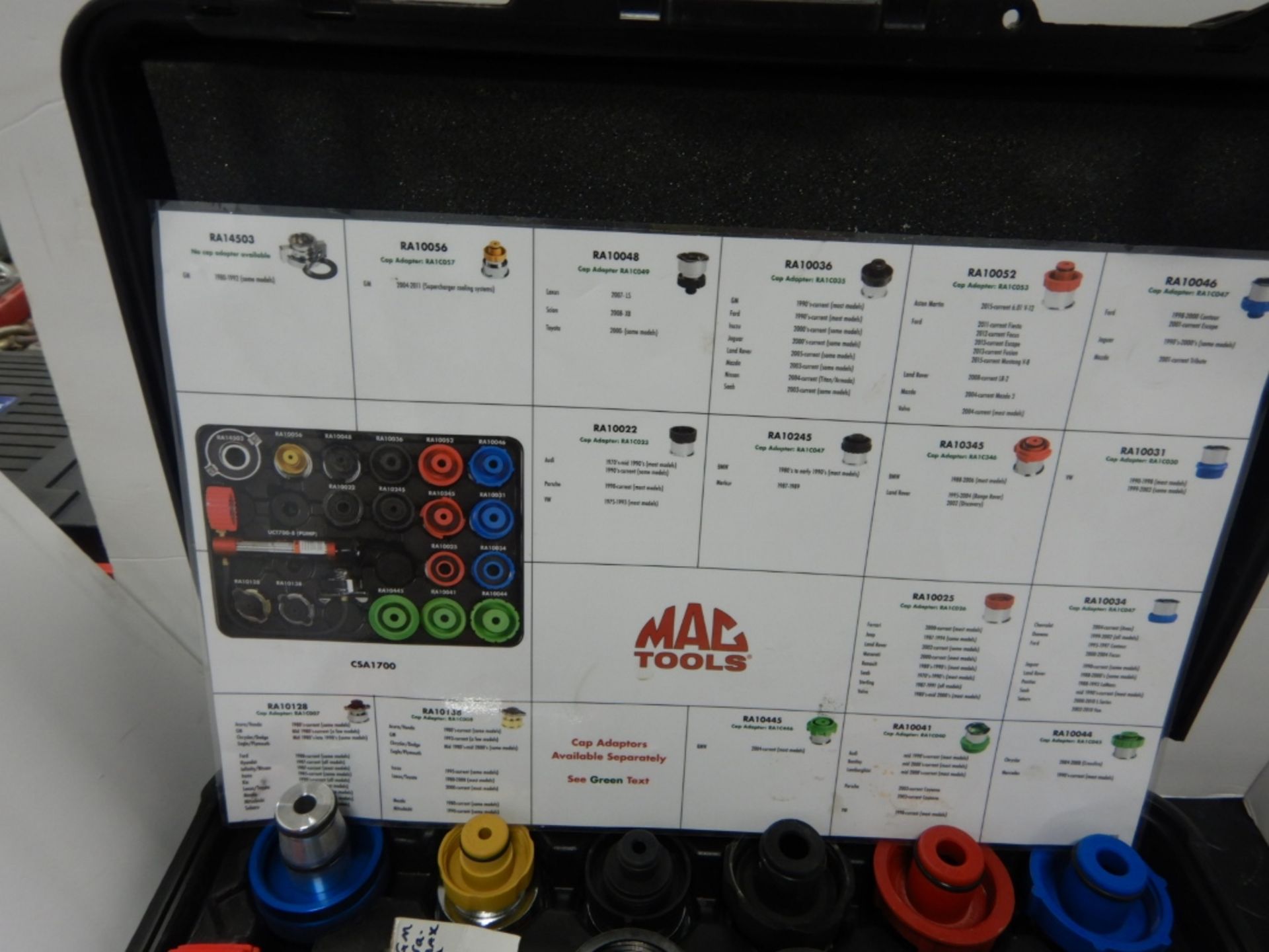 MAC CSA 1700 COOLING SYSTEM PRESSURE TESTER - Image 3 of 6