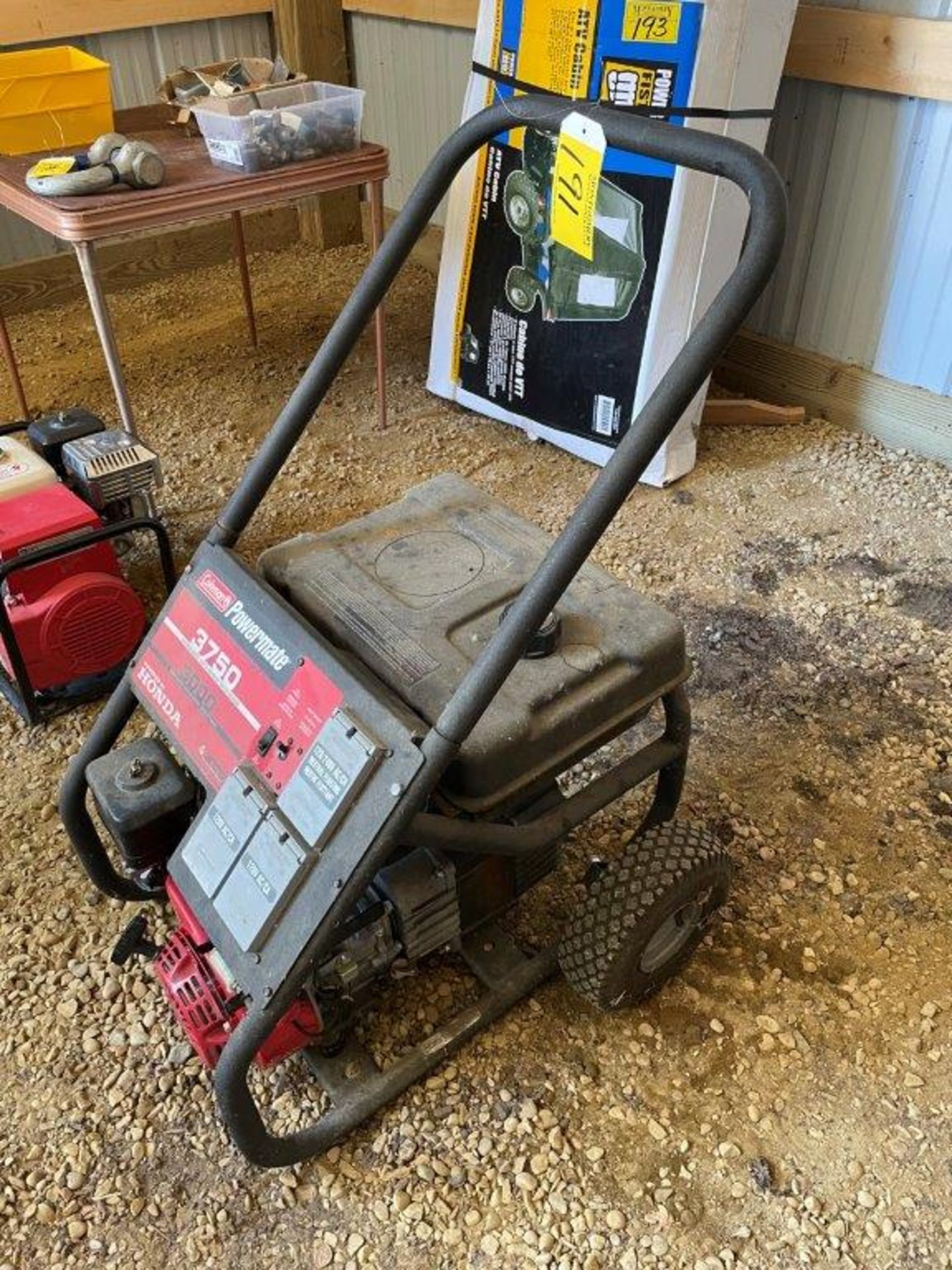 COLEMAN POWERMATE 3700/3000 WATT PORTABLE GENSET W/ WHEEL KIT 120/240V - Image 2 of 5