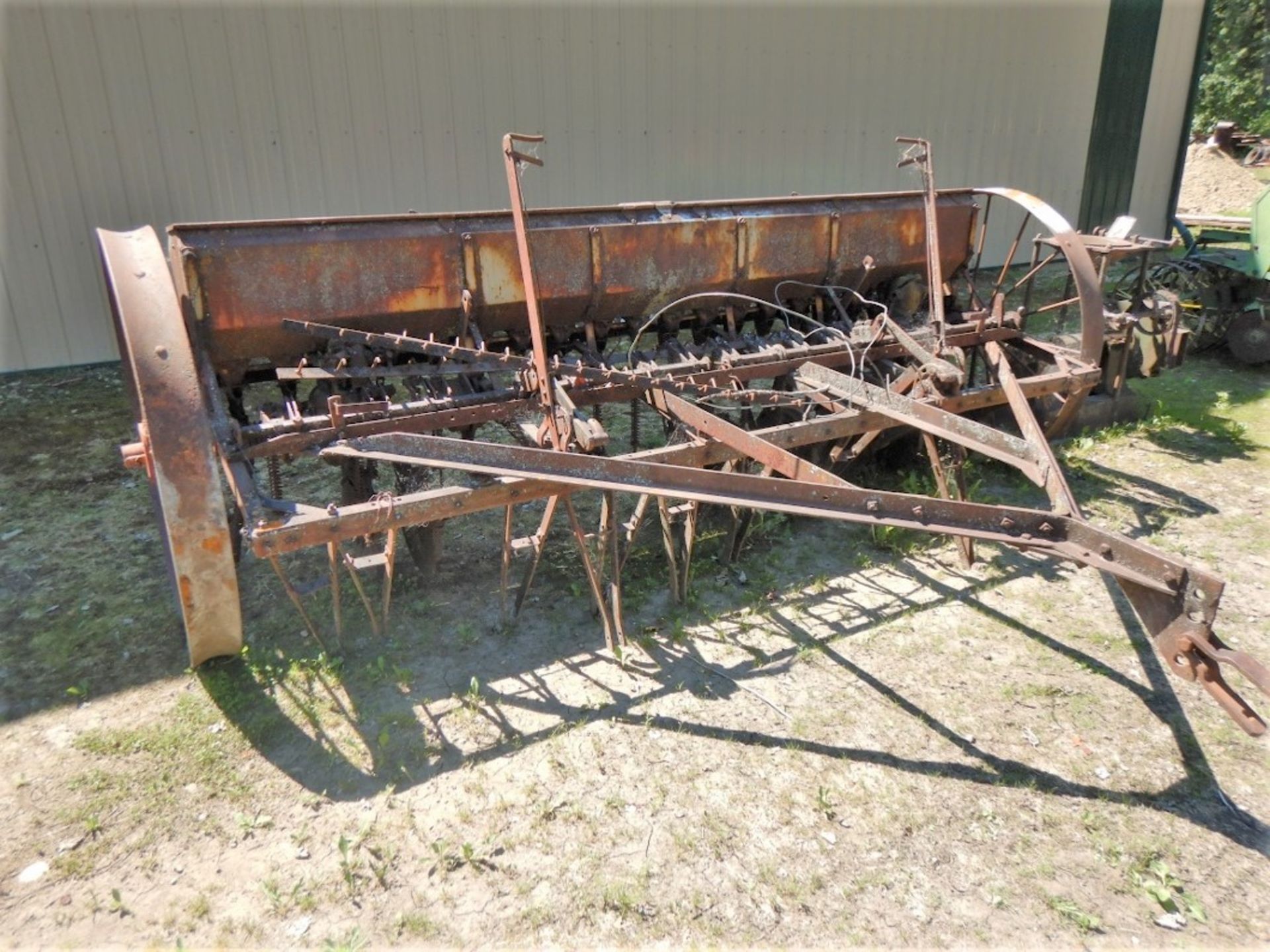 VINTAGE 10 FT PRESS SEED DRILL