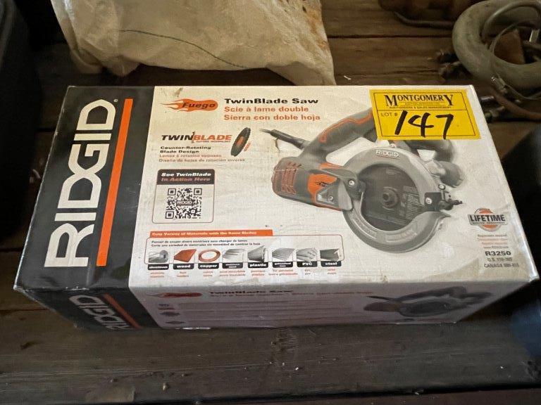 RIDGID R3250 FUEGO TWIN BLADE SAW - NEW 