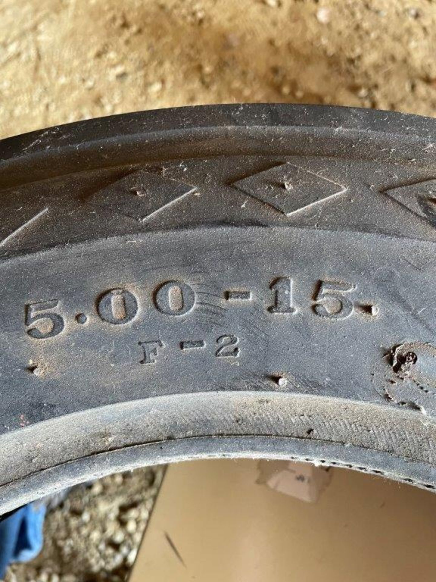 GOODYEAR TRIPLE RIB TRACTOR TIRE, 5X15, NEVER USED - Image 2 of 4