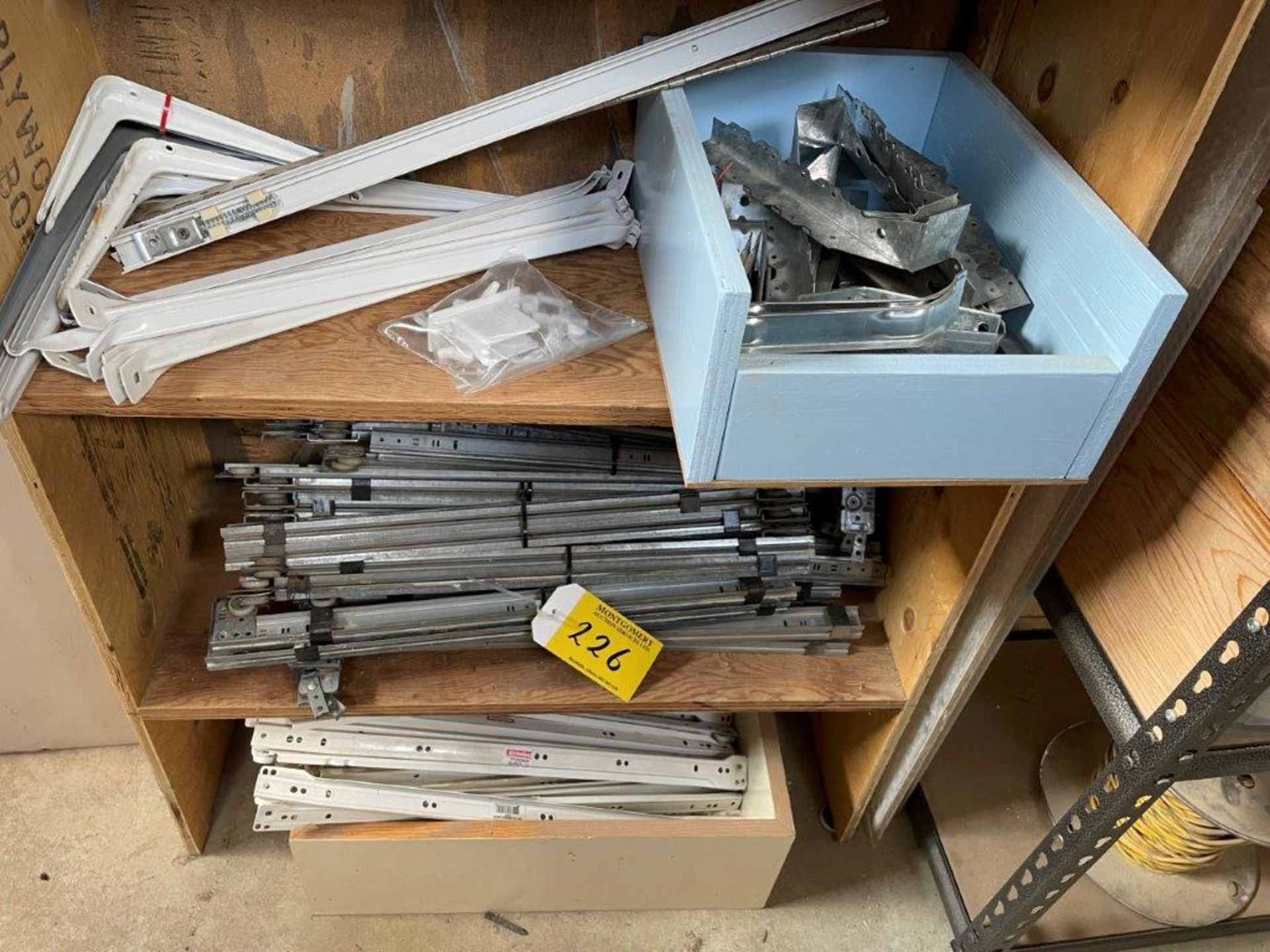 L/O ASSORTED CABINET HARDWARE, HINGES, DRAW SLIDES, ETC - Image 2 of 6