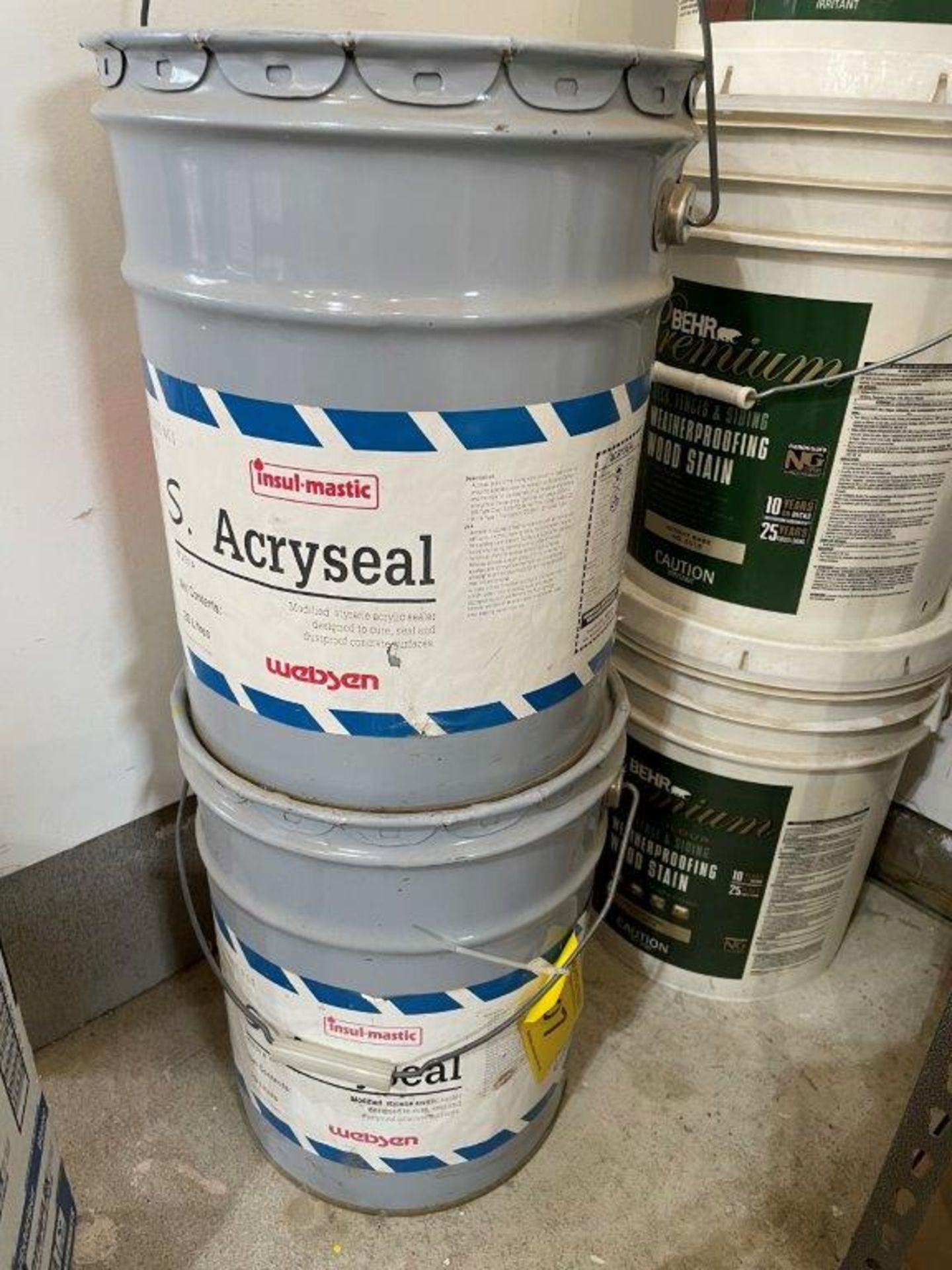 1+ PAIL OF WEBSEN ACRYSEAL CURE & SEAL FOR CONCRETE