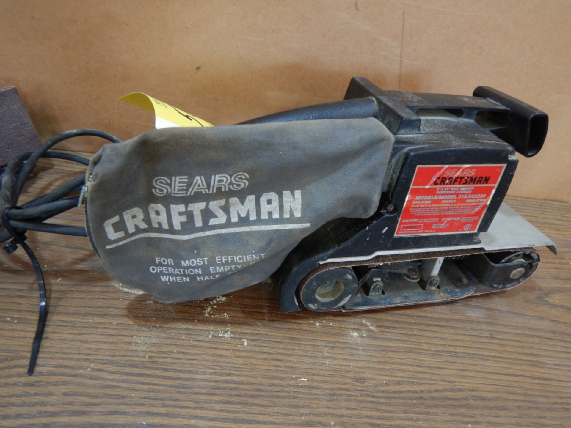 CRAFTSMAN 3"X21 BELT SANDER W/EXTRA BELTS