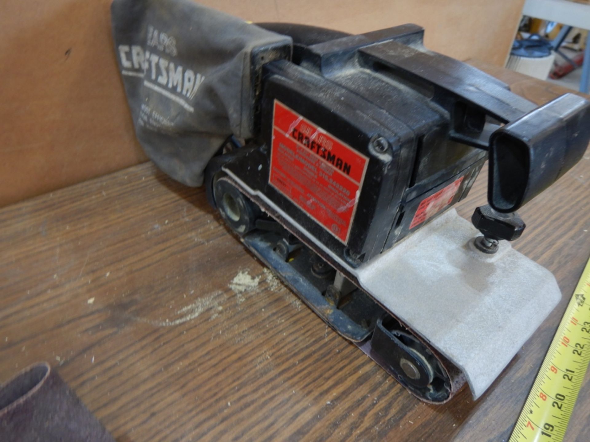 CRAFTSMAN 3"X21 BELT SANDER W/EXTRA BELTS - Image 4 of 4