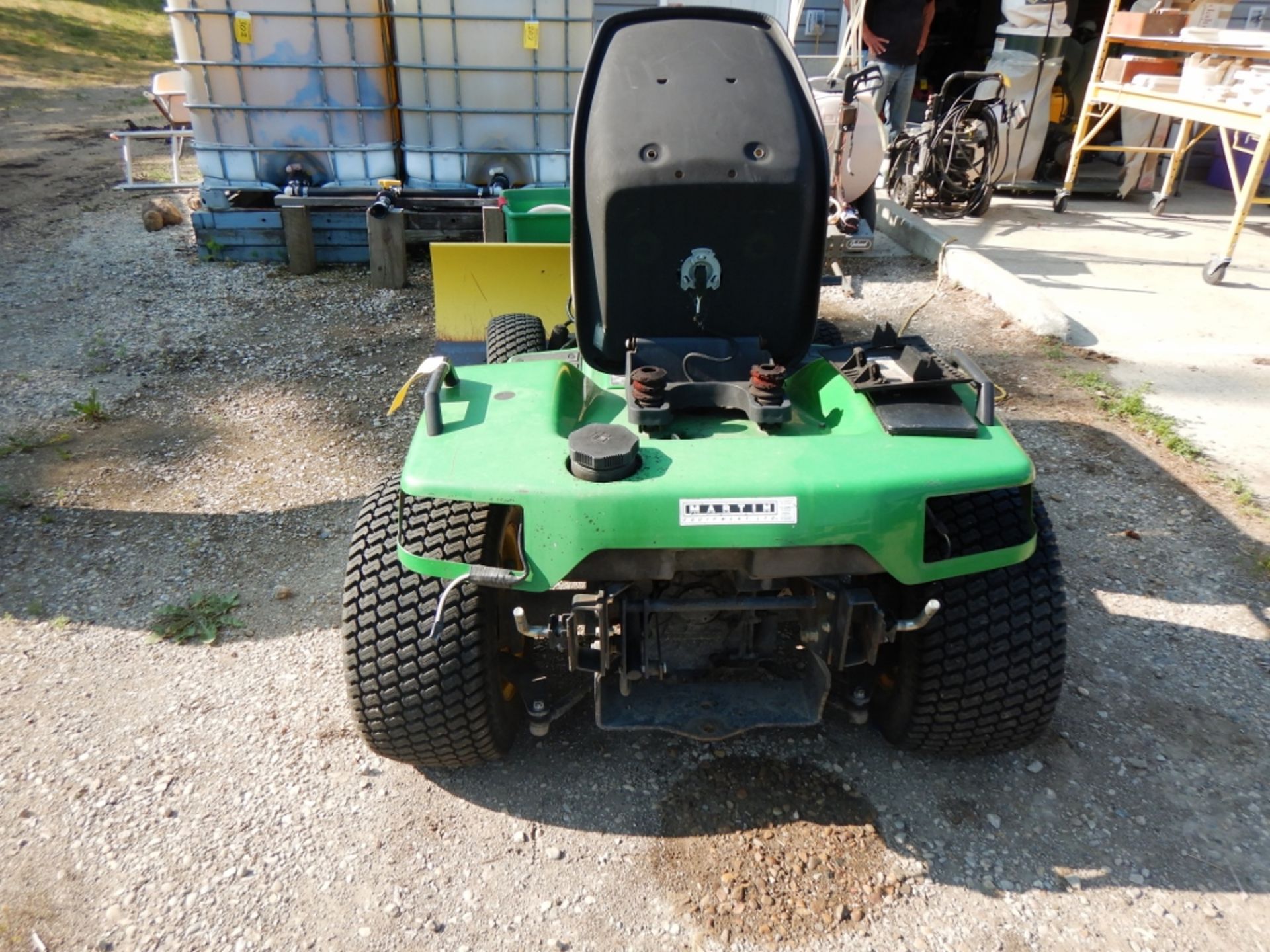 2002 JOHN DEERE 425 20HP GARDEN TRACTOR W/ ALL WHEEL STEERING, WATER COOLED, 1138 HR. SHOWING, - Bild 4 aus 13