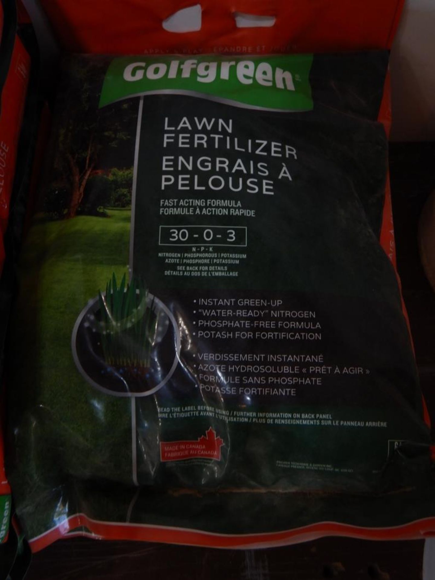 GOLFGREEN LAWN FERTILIZER 30-0-3 (6 BAGS), PT PAIL TURF BUILDER 27-0-2, PT PAIL PRESEED FERTILIZER) - Image 4 of 6